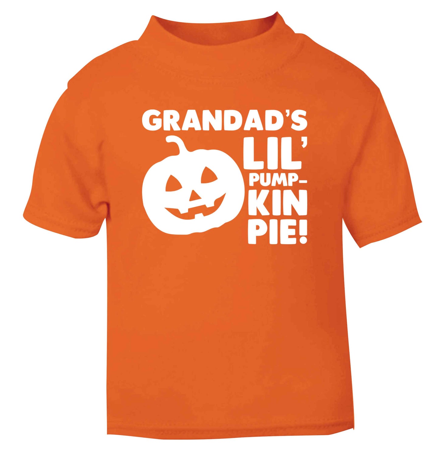 Daddy's lil' pumpkin pie orange baby toddler Tshirt 2 Years
