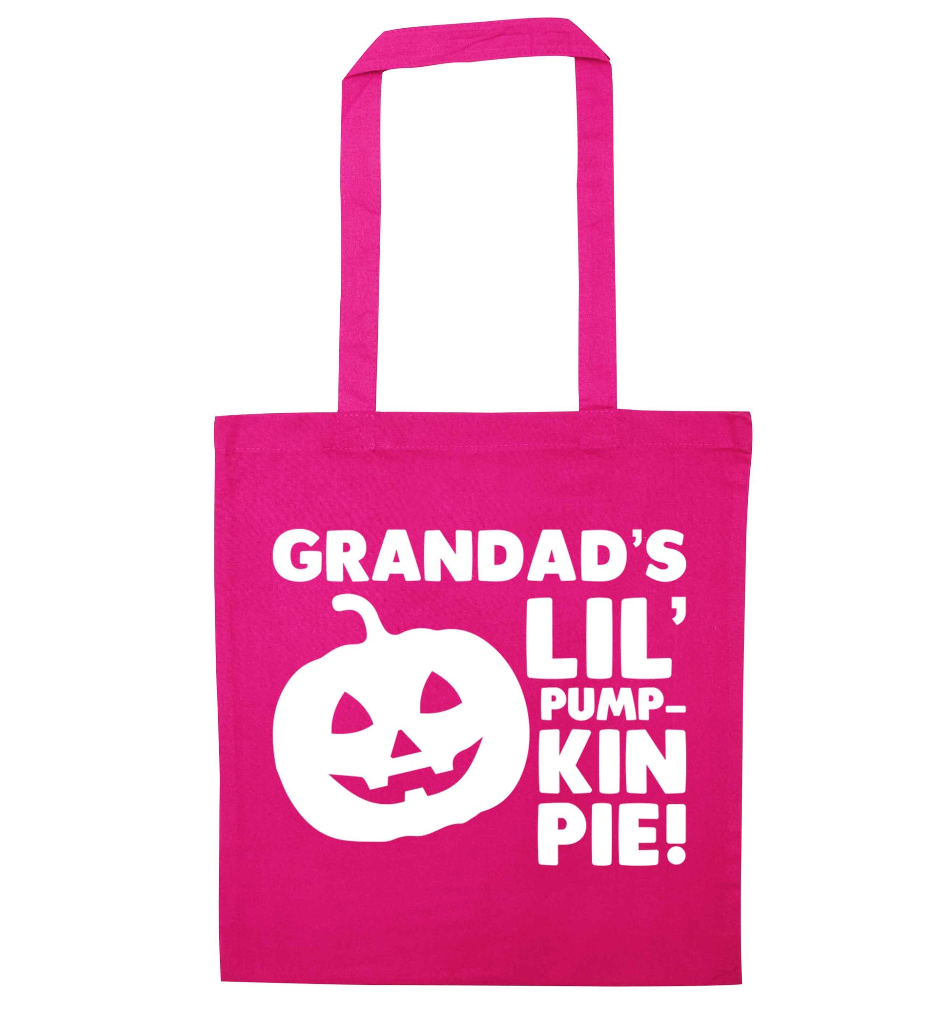 Daddy's lil' pumpkin pie pink tote bag