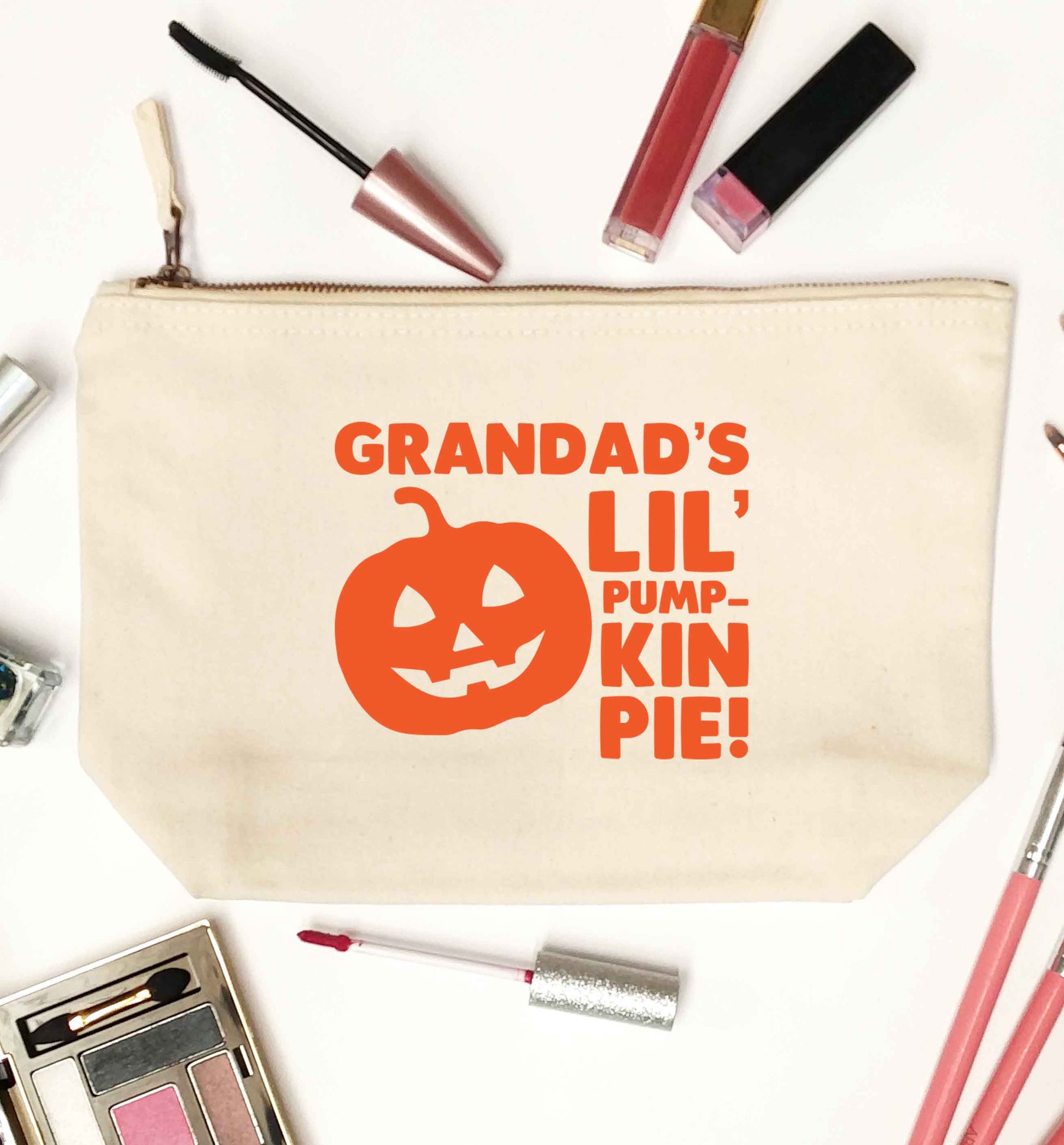 Daddy's lil' pumpkin pie natural makeup bag