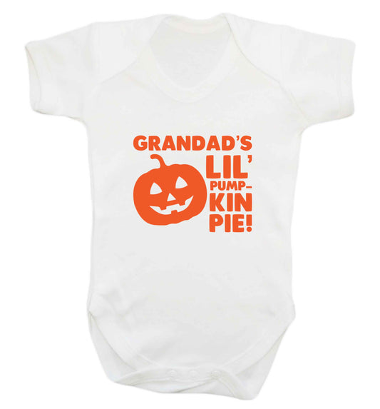 Grandad's lil' pumpkin pie baby vest white 18-24 months