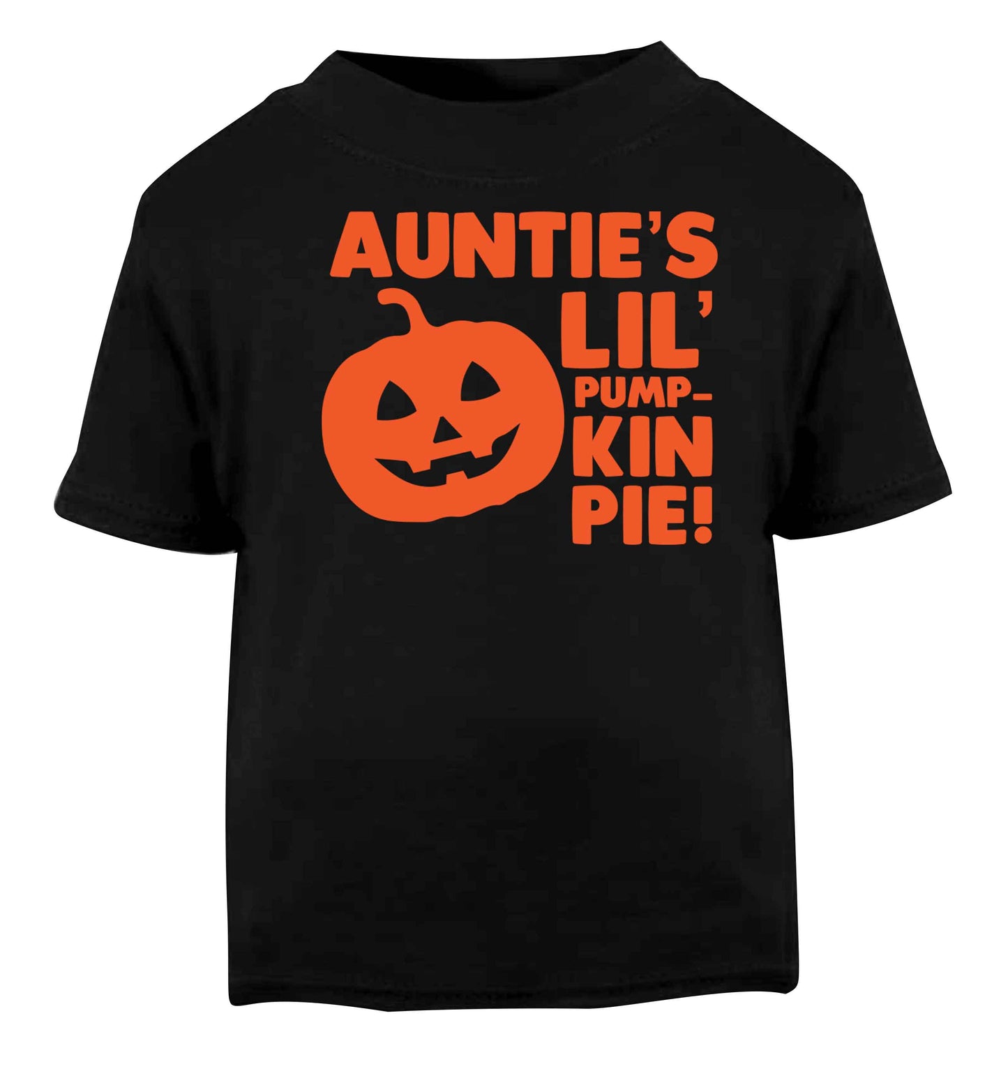 Auntie's lil' pumpkin pie Black baby toddler Tshirt 2 years