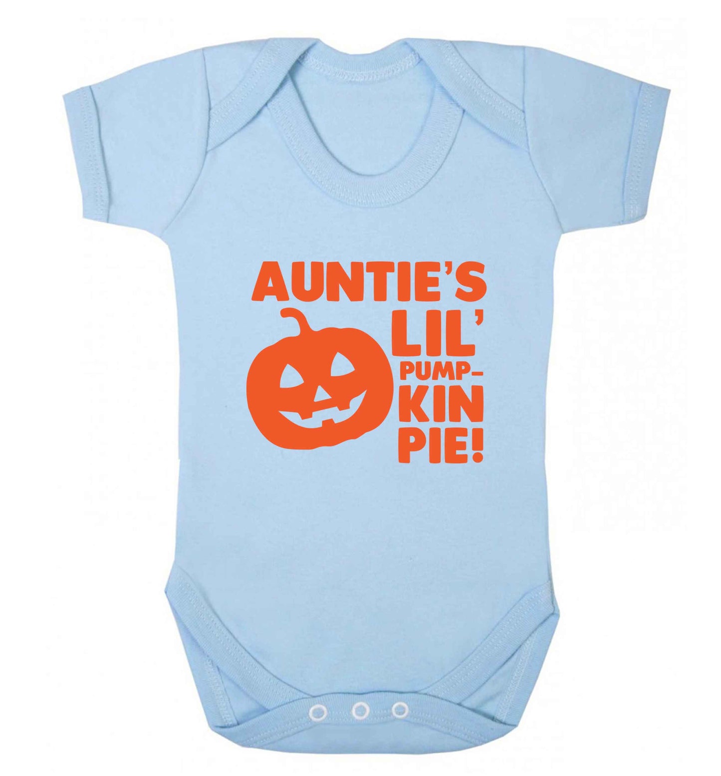 Auntie's lil' pumpkin pie baby vest pale blue 18-24 months