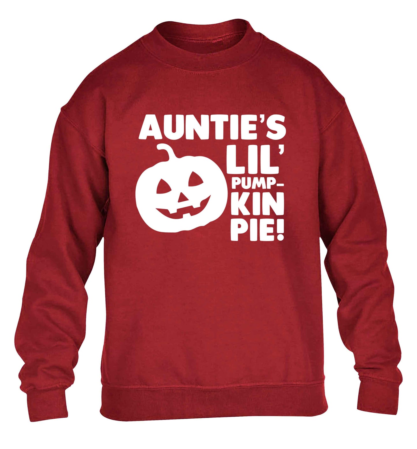 Auntie's lil' pumpkin pie children's grey sweater 12-13 Years