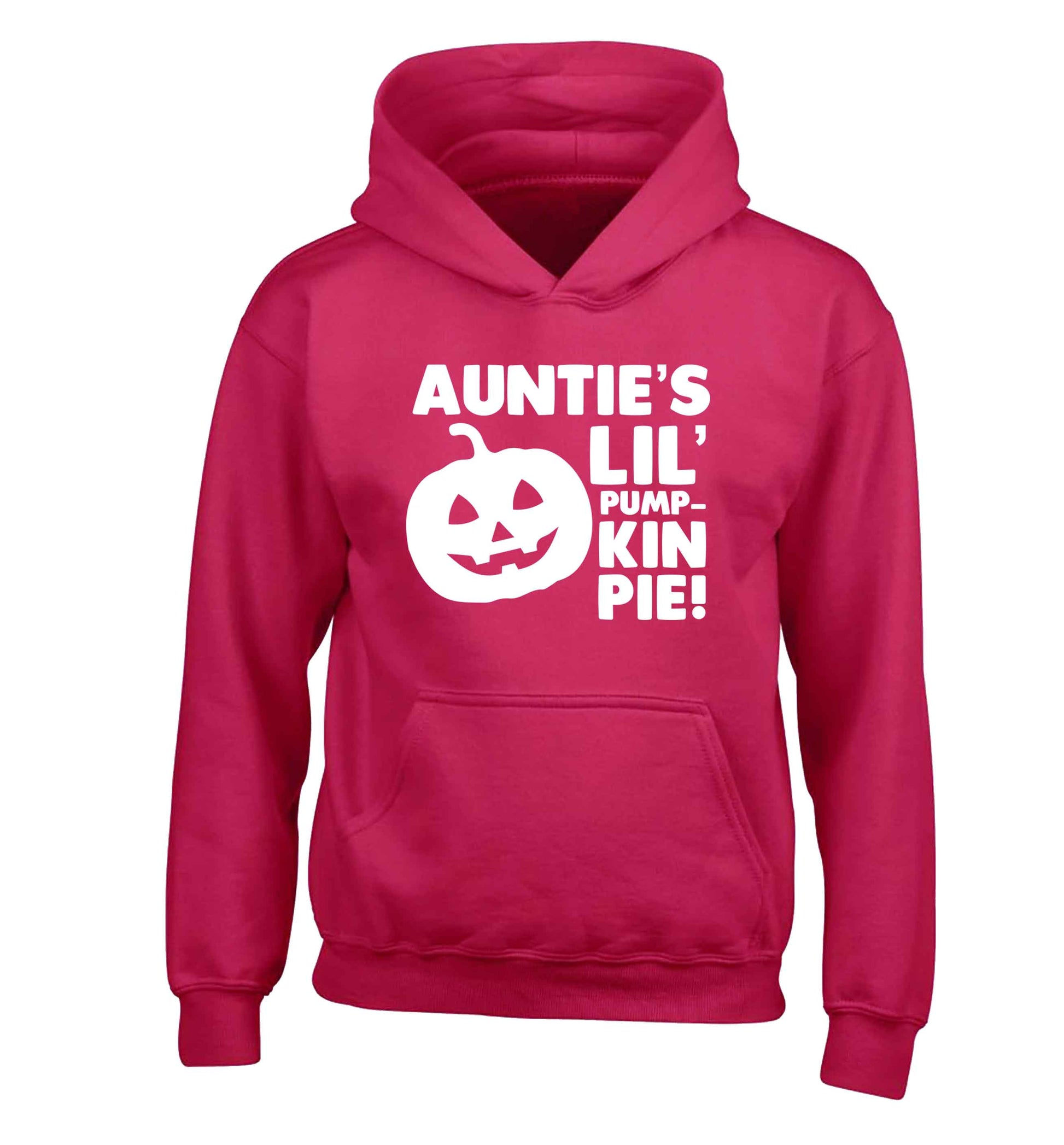 Auntie's lil' pumpkin pie children's pink hoodie 12-13 Years
