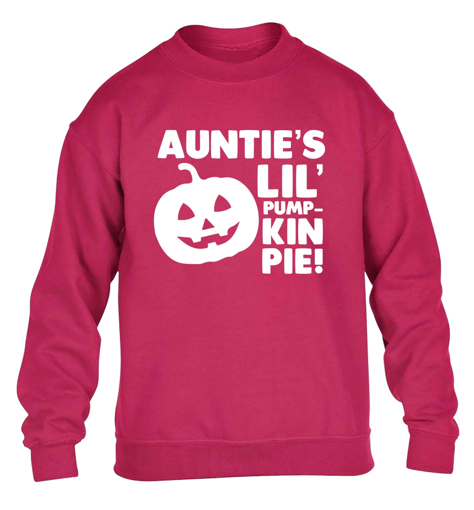 Auntie's lil' pumpkin pie children's pink sweater 12-13 Years