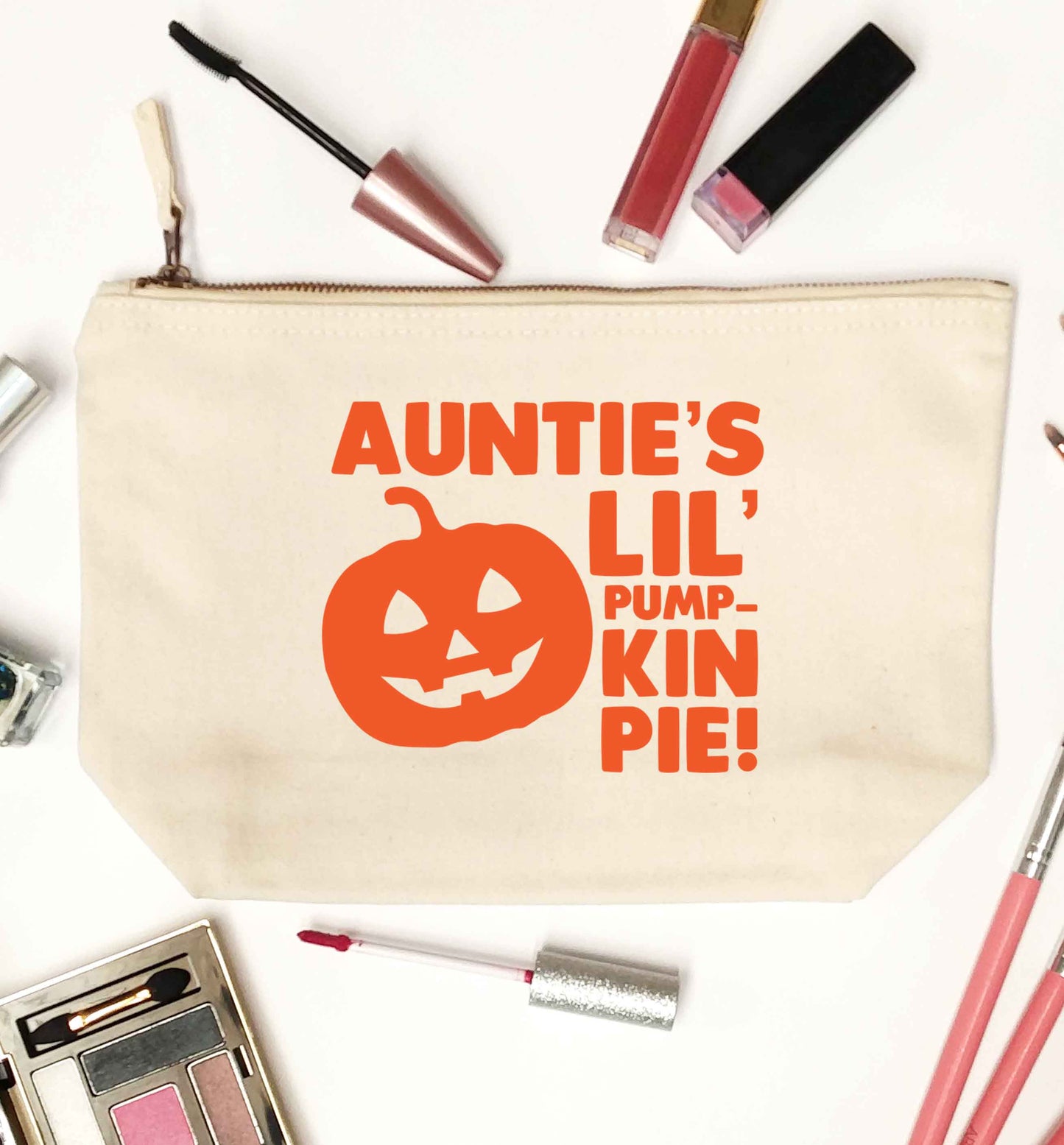 Auntie's lil' pumpkin pie natural makeup bag
