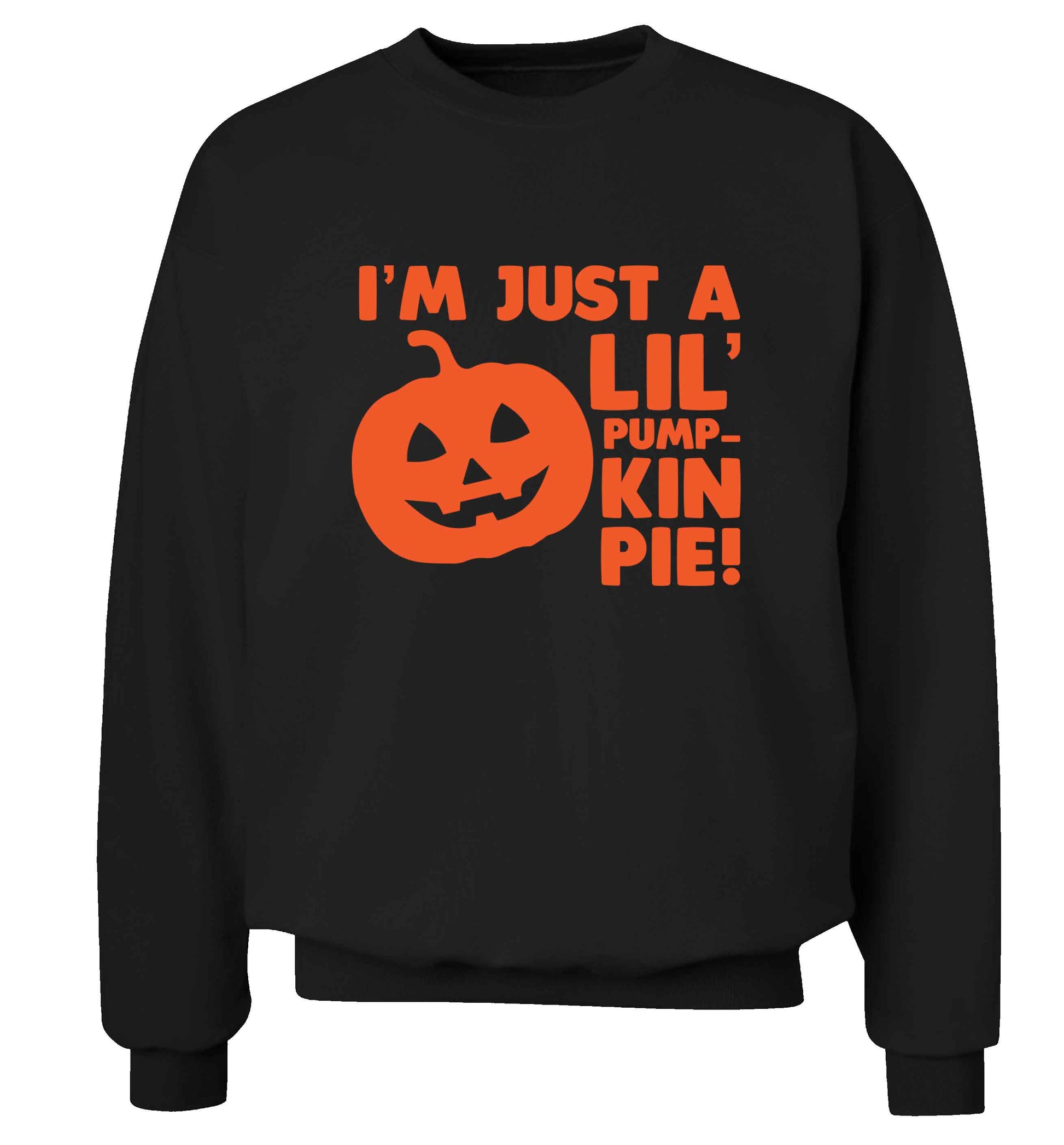 I'm just a lil' pumpkin pie adult's unisex black sweater 2XL