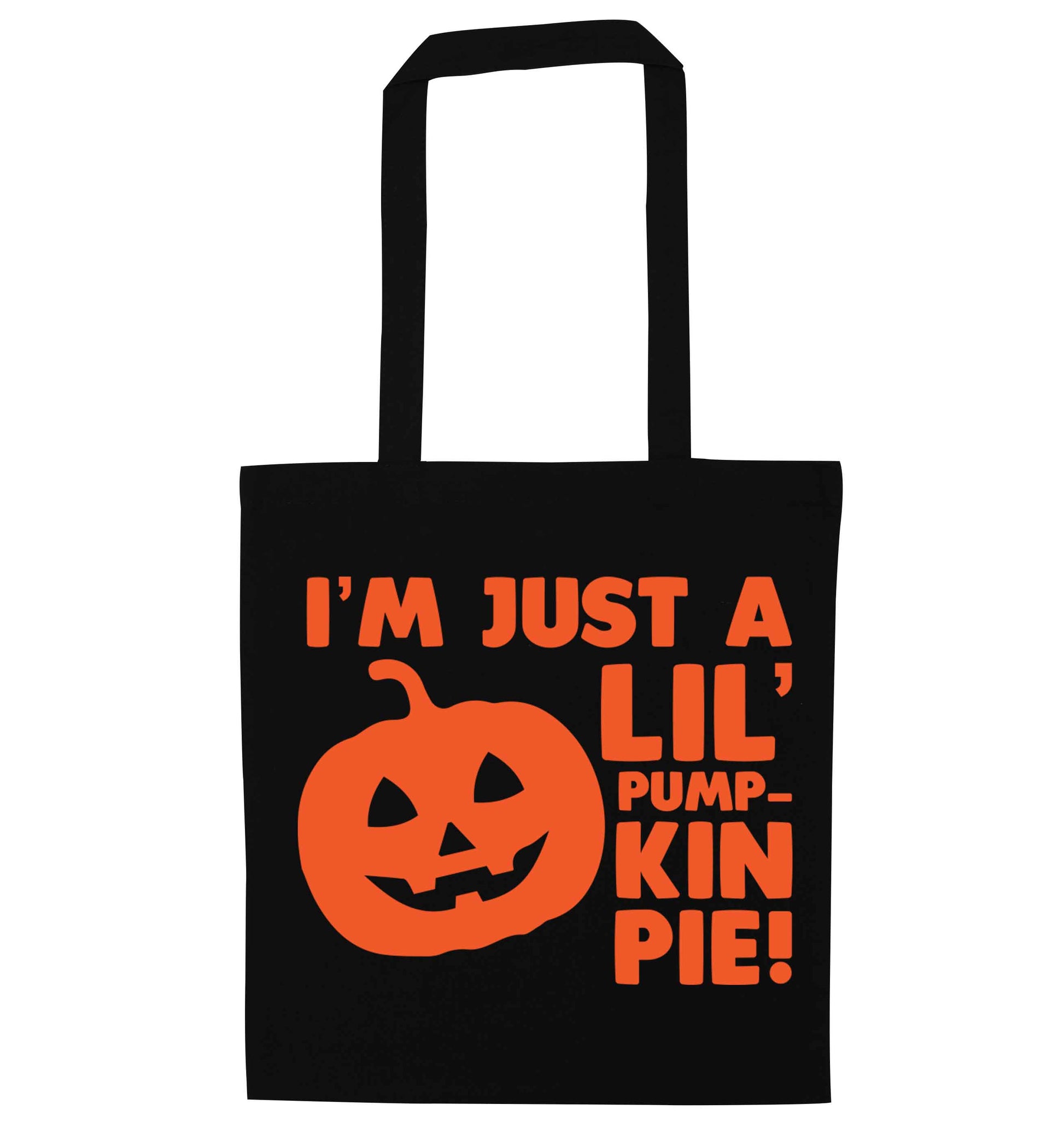 I'm just a lil' pumpkin pie black tote bag