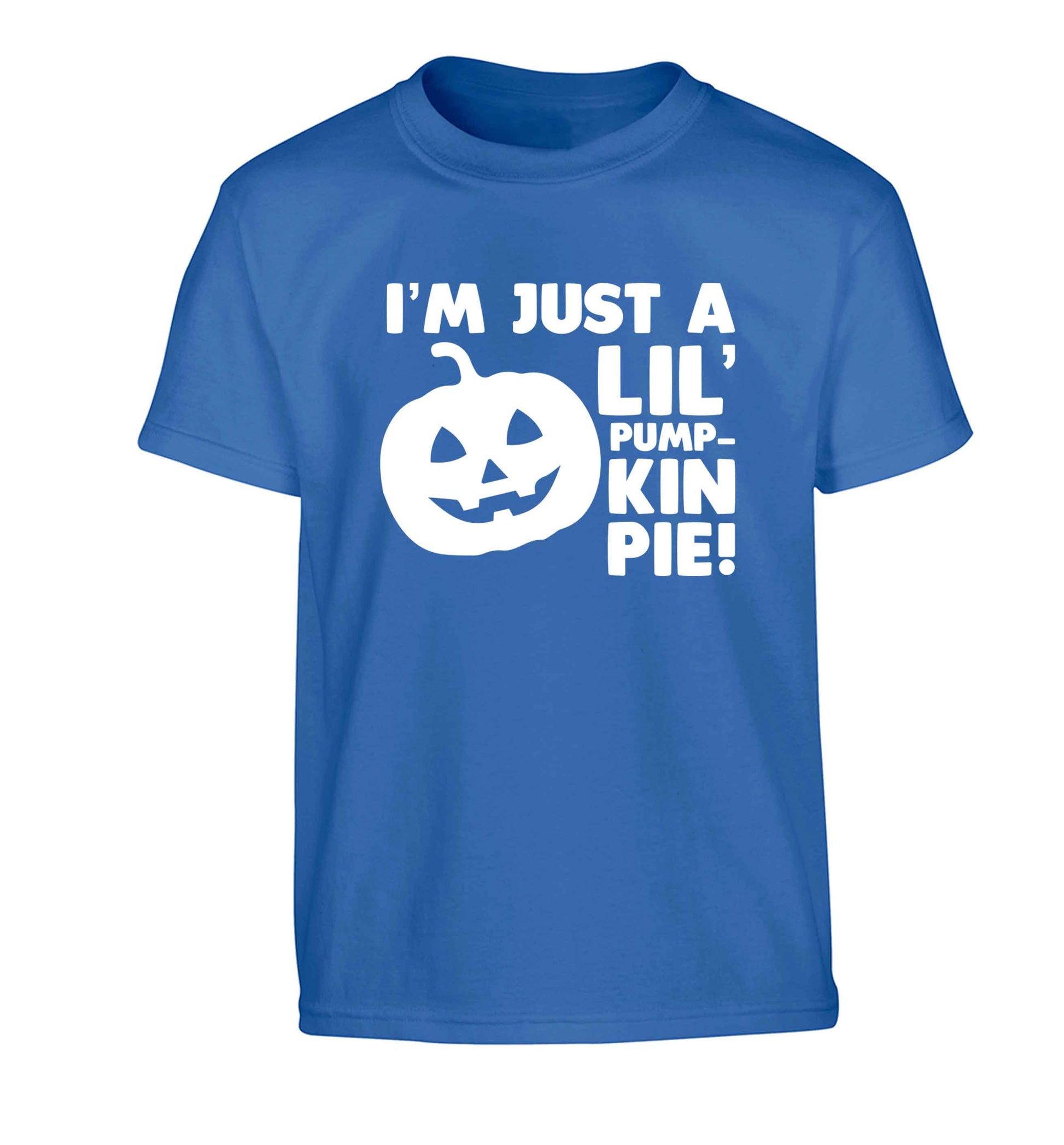 I'm just a lil' pumpkin pie Children's blue Tshirt 12-13 Years
