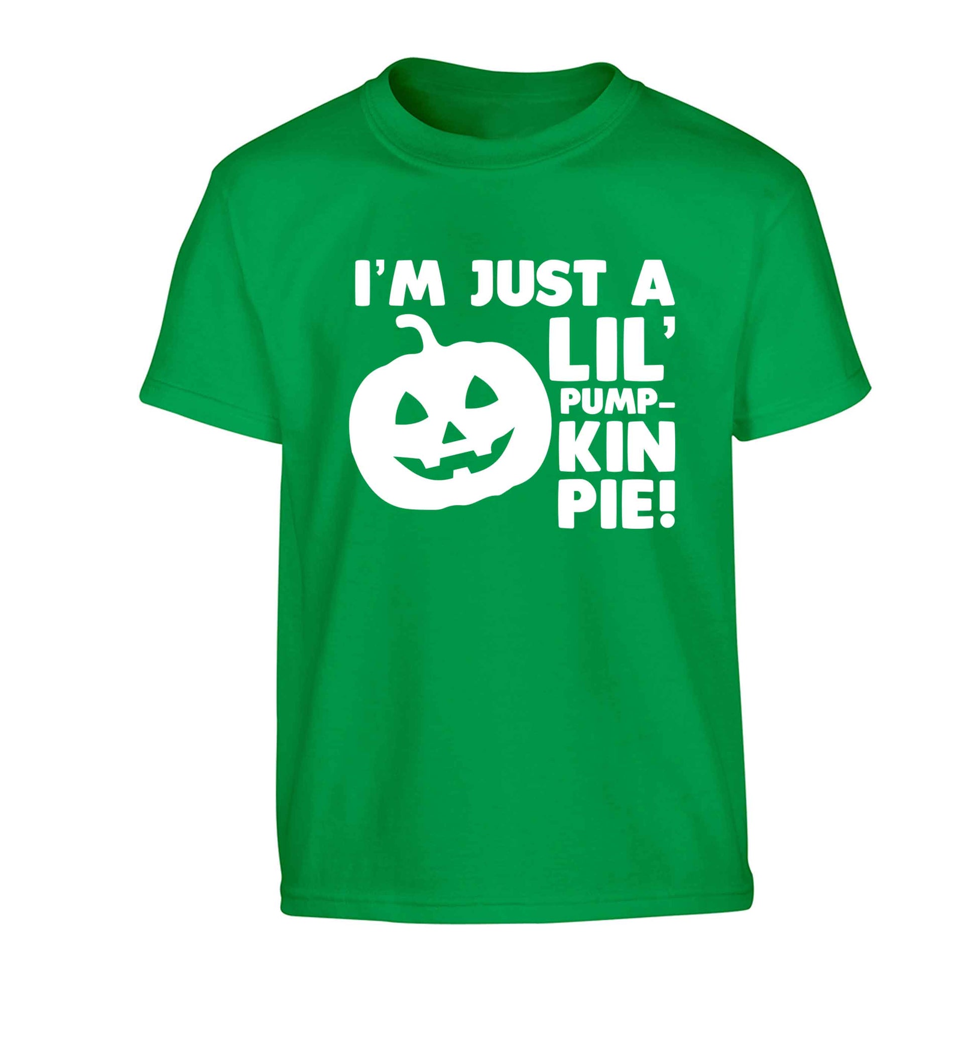 I'm just a lil' pumpkin pie Children's green Tshirt 12-13 Years
