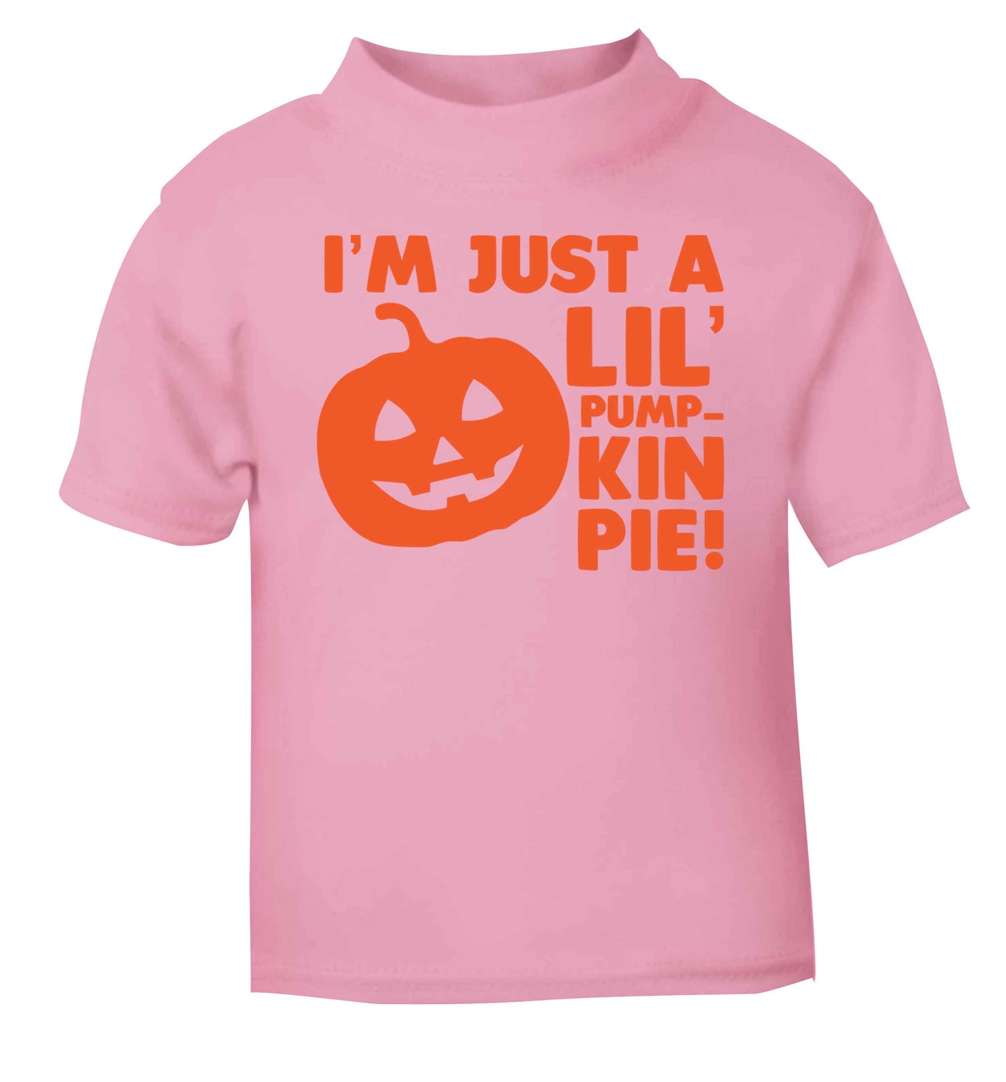 I'm just a lil' pumpkin pie light pink baby toddler Tshirt 2 Years