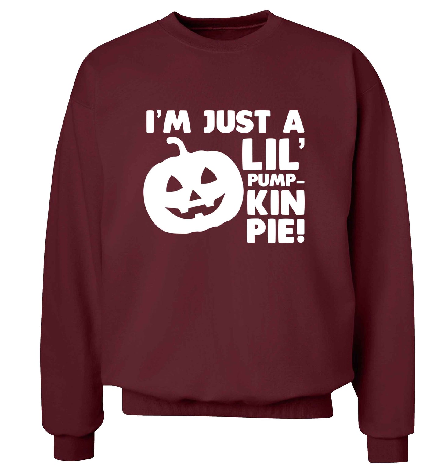 I'm just a lil' pumpkin pie adult's unisex maroon sweater 2XL