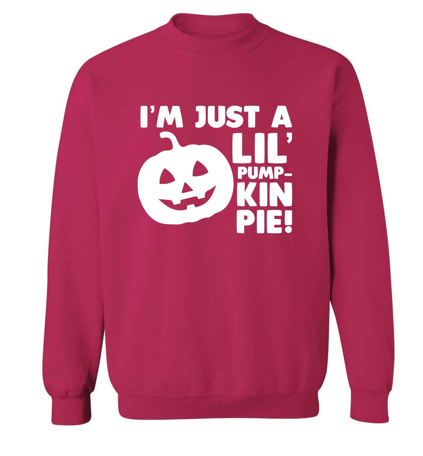 I'm just a lil' pumpkin pie adult's unisex pink sweater 2XL