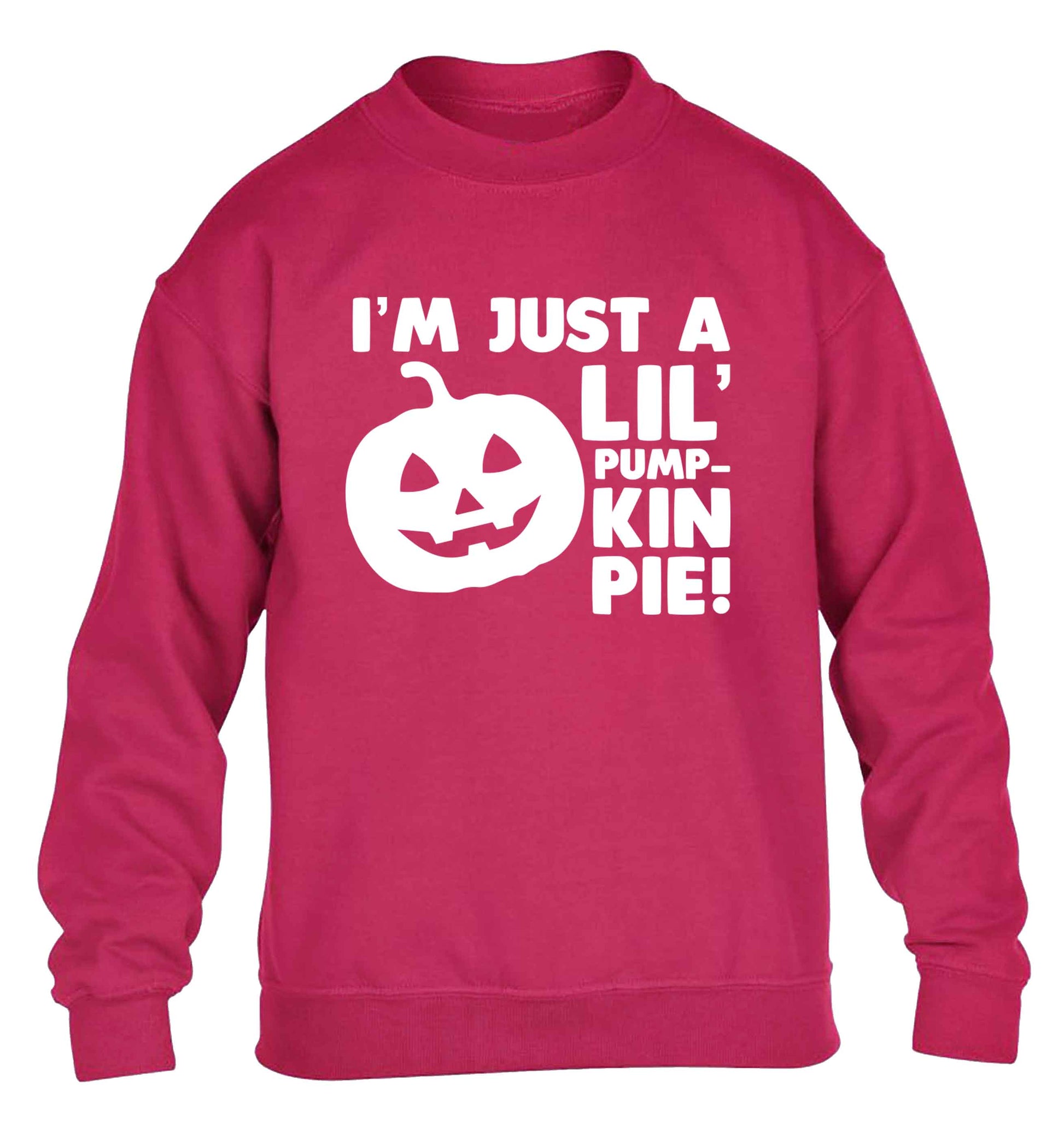 I'm just a lil' pumpkin pie children's pink sweater 12-13 Years