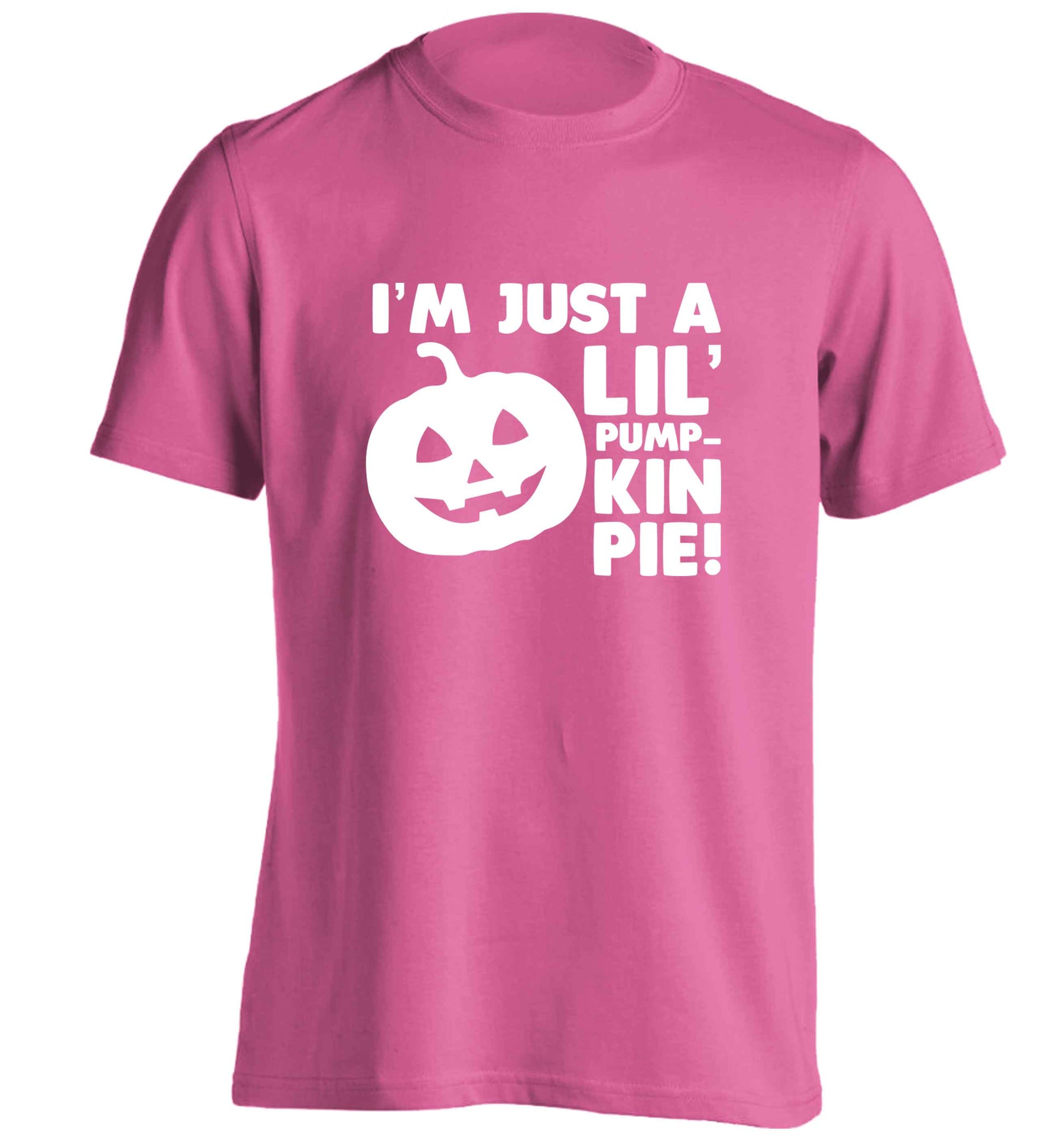 I'm just a lil' pumpkin pie adults unisex pink Tshirt 2XL