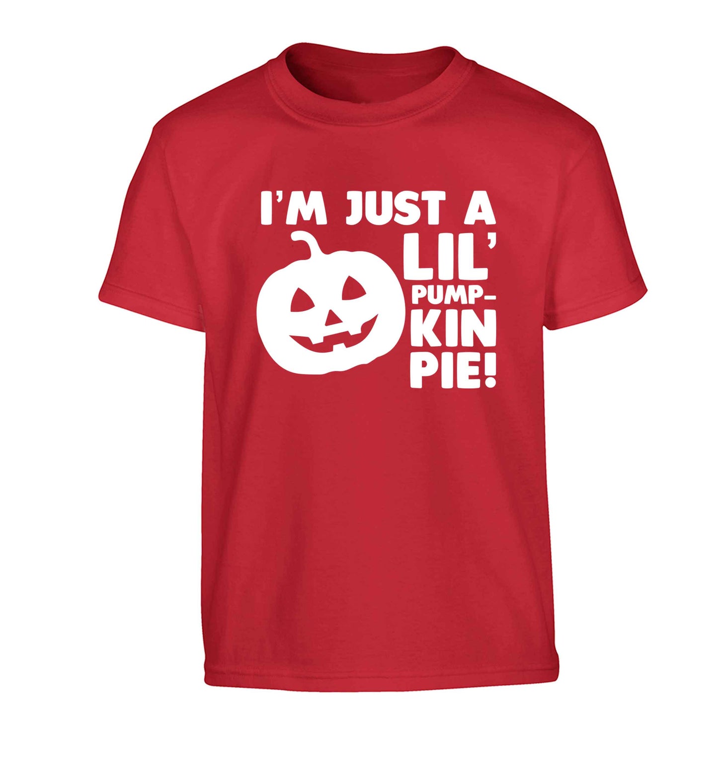 I'm just a lil' pumpkin pie Children's red Tshirt 12-13 Years
