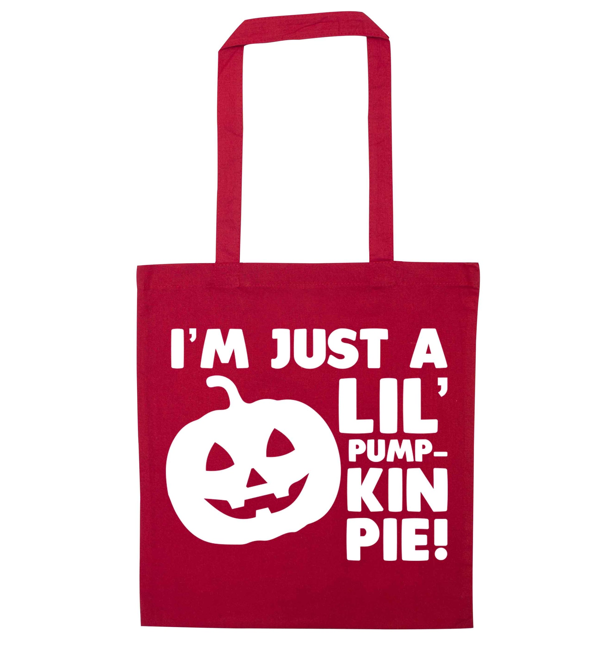 I'm just a lil' pumpkin pie red tote bag