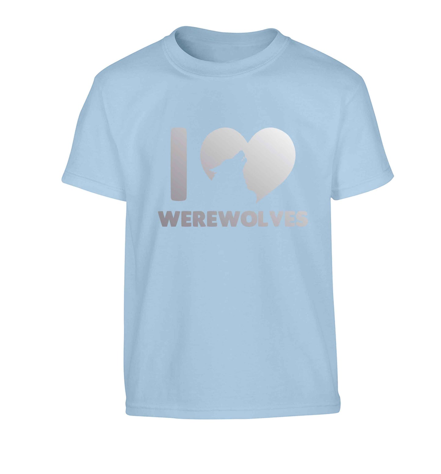 I love werewolves Children's light blue Tshirt 12-13 Years