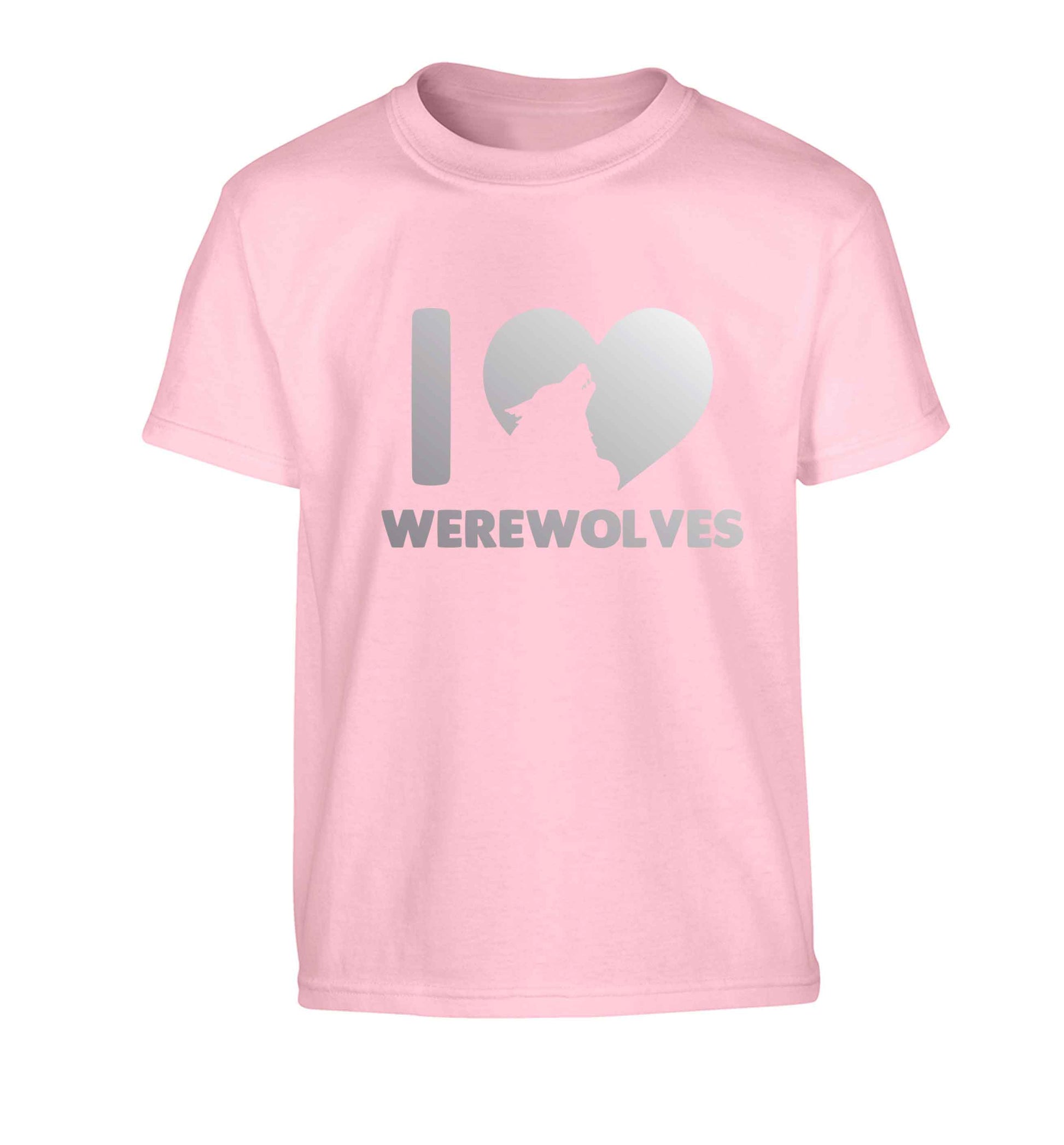 I love werewolves Children's light pink Tshirt 12-13 Years
