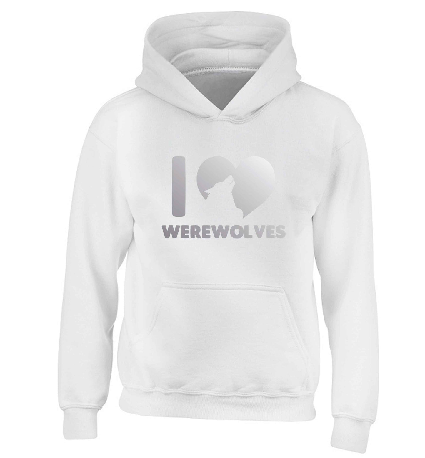 I love werewolves children's white hoodie 12-13 Years