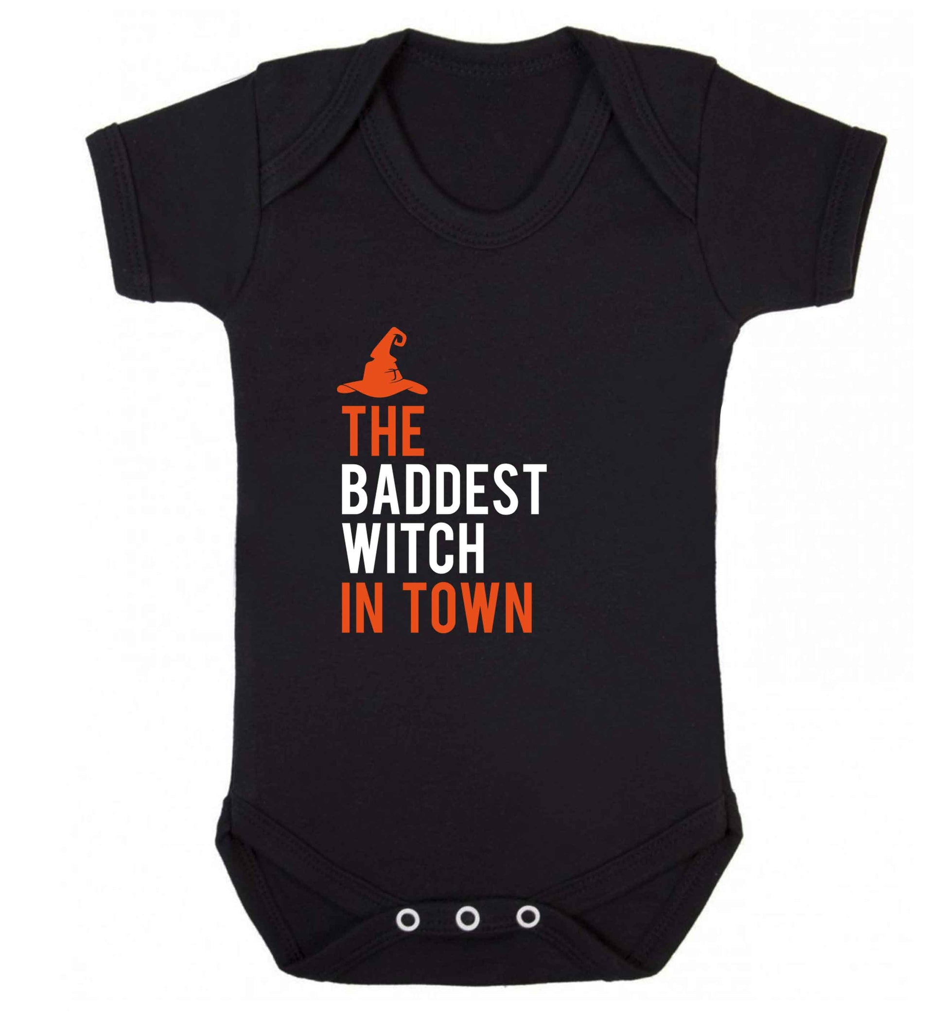 Badest witch in town baby vest black 18-24 months