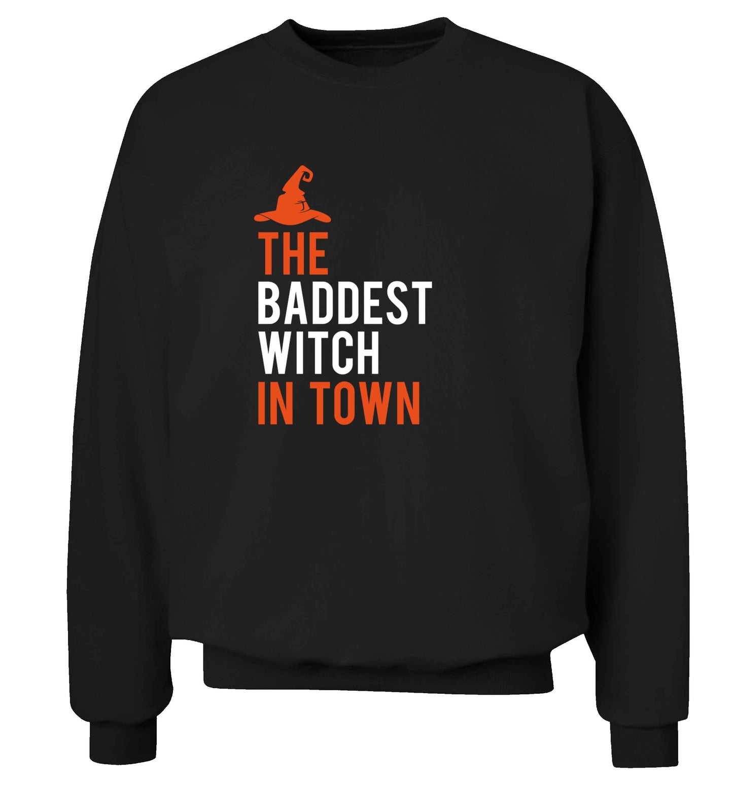 Badest witch in town adult's unisex black sweater 2XL