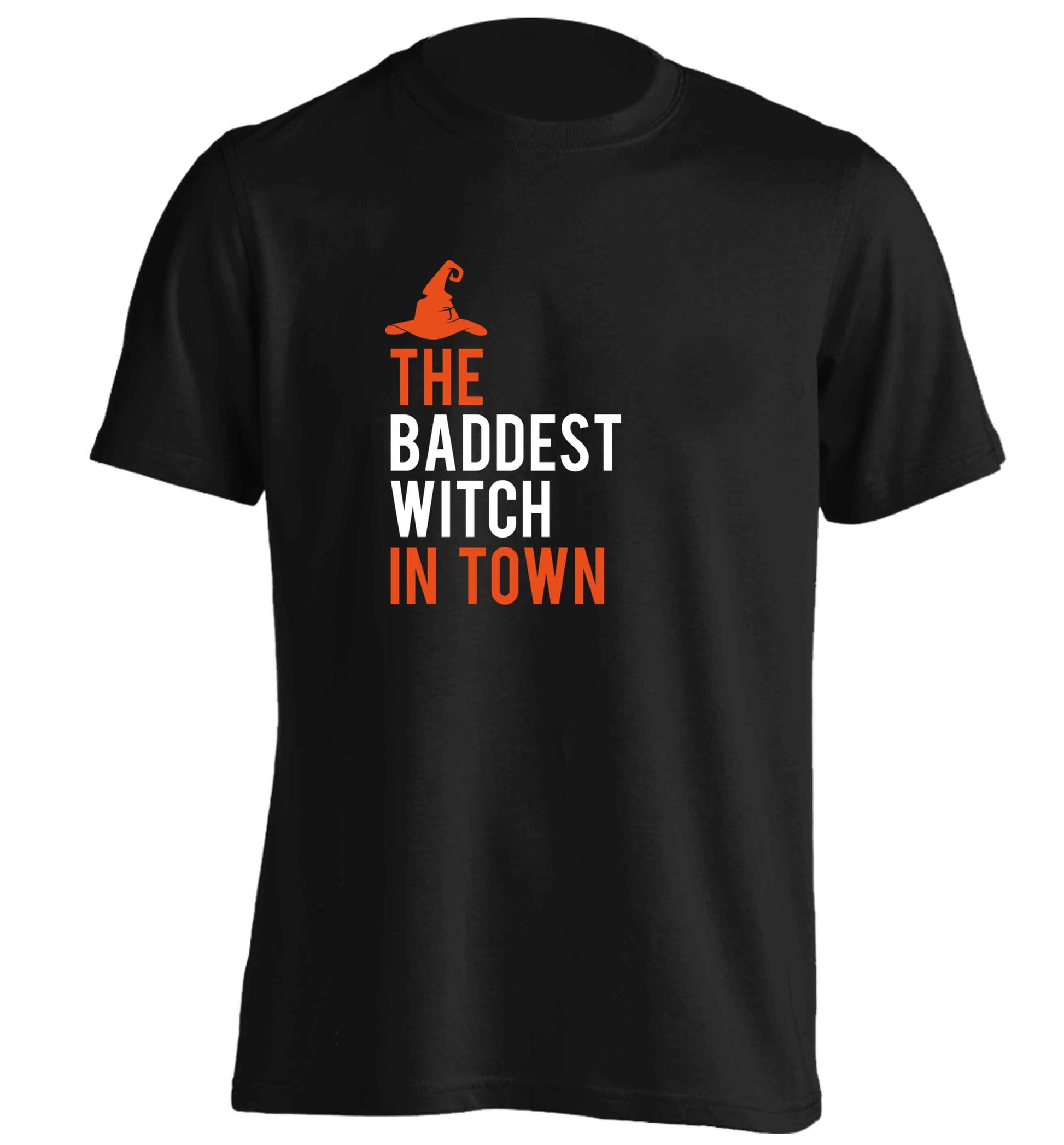 Badest witch in town adults unisex black Tshirt 2XL