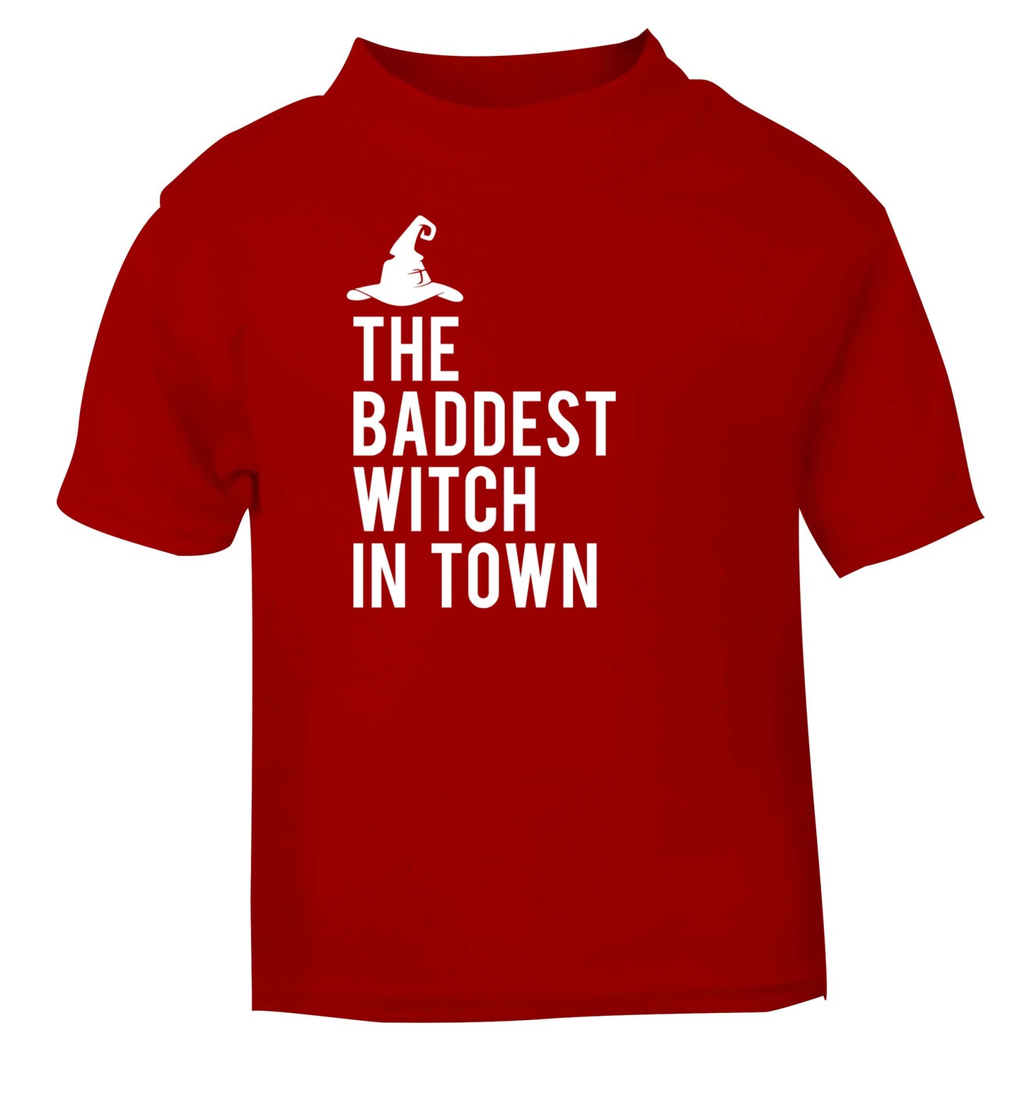 Badest witch in town red baby toddler Tshirt 2 Years