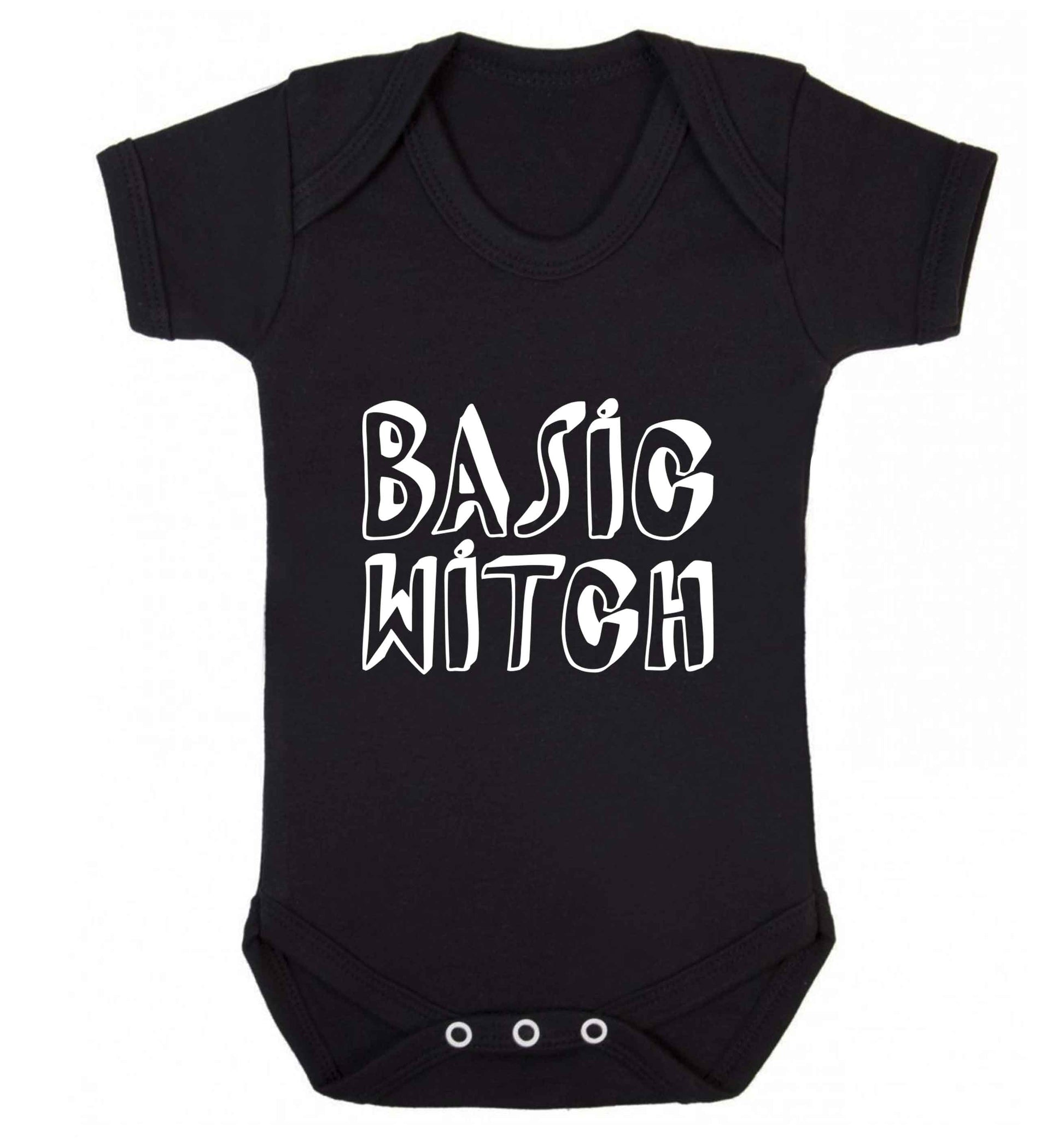 Basic witch baby vest black 18-24 months