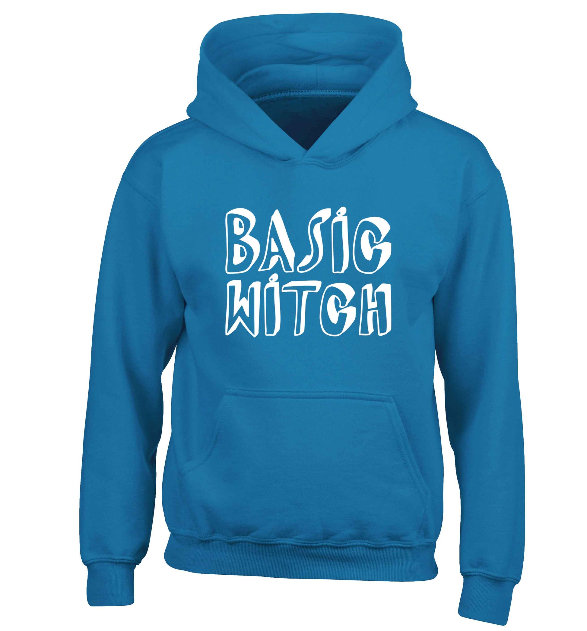 Basic witch children's blue hoodie 12-13 Years