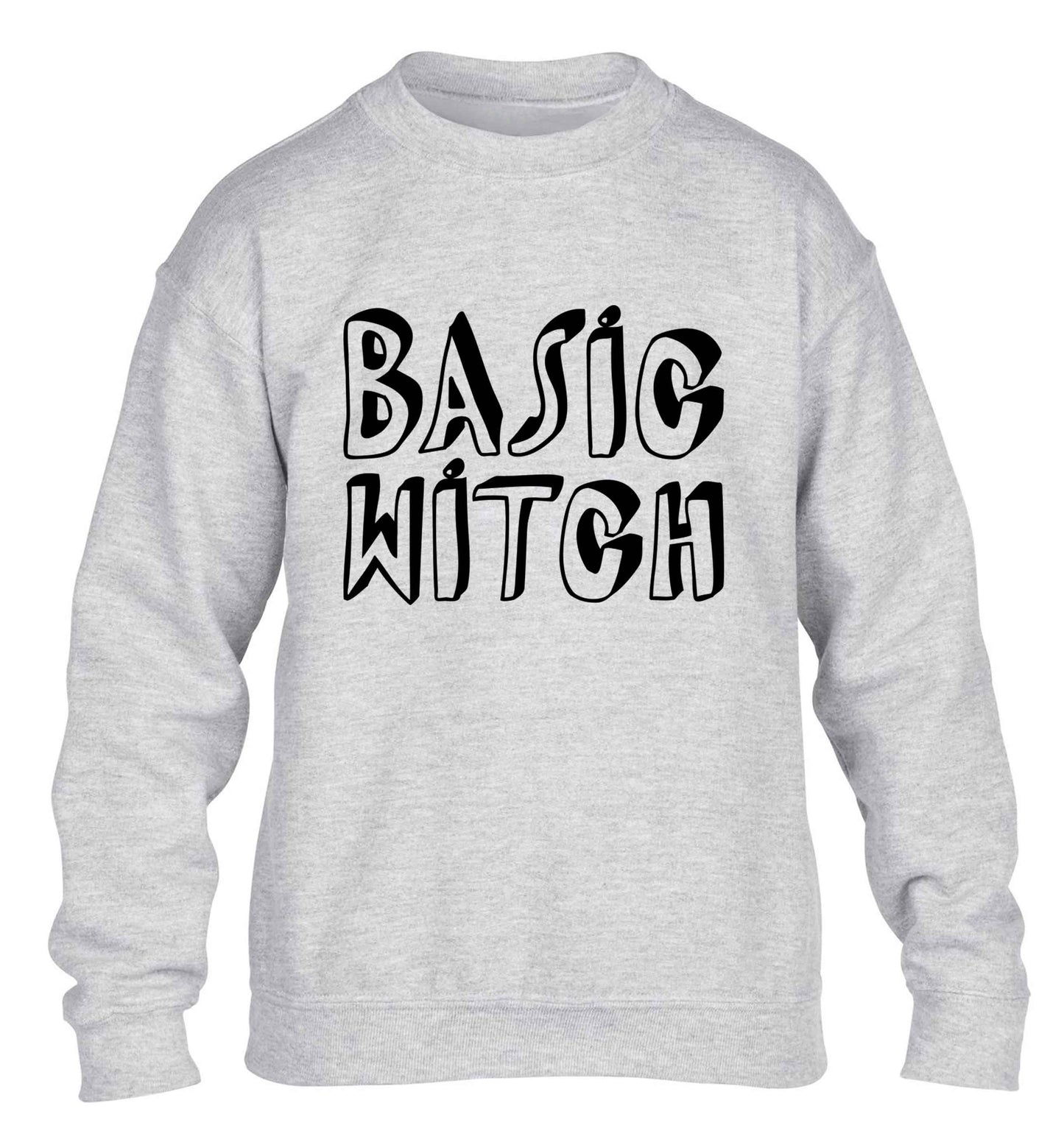Basic witch children's grey sweater 12-13 Years