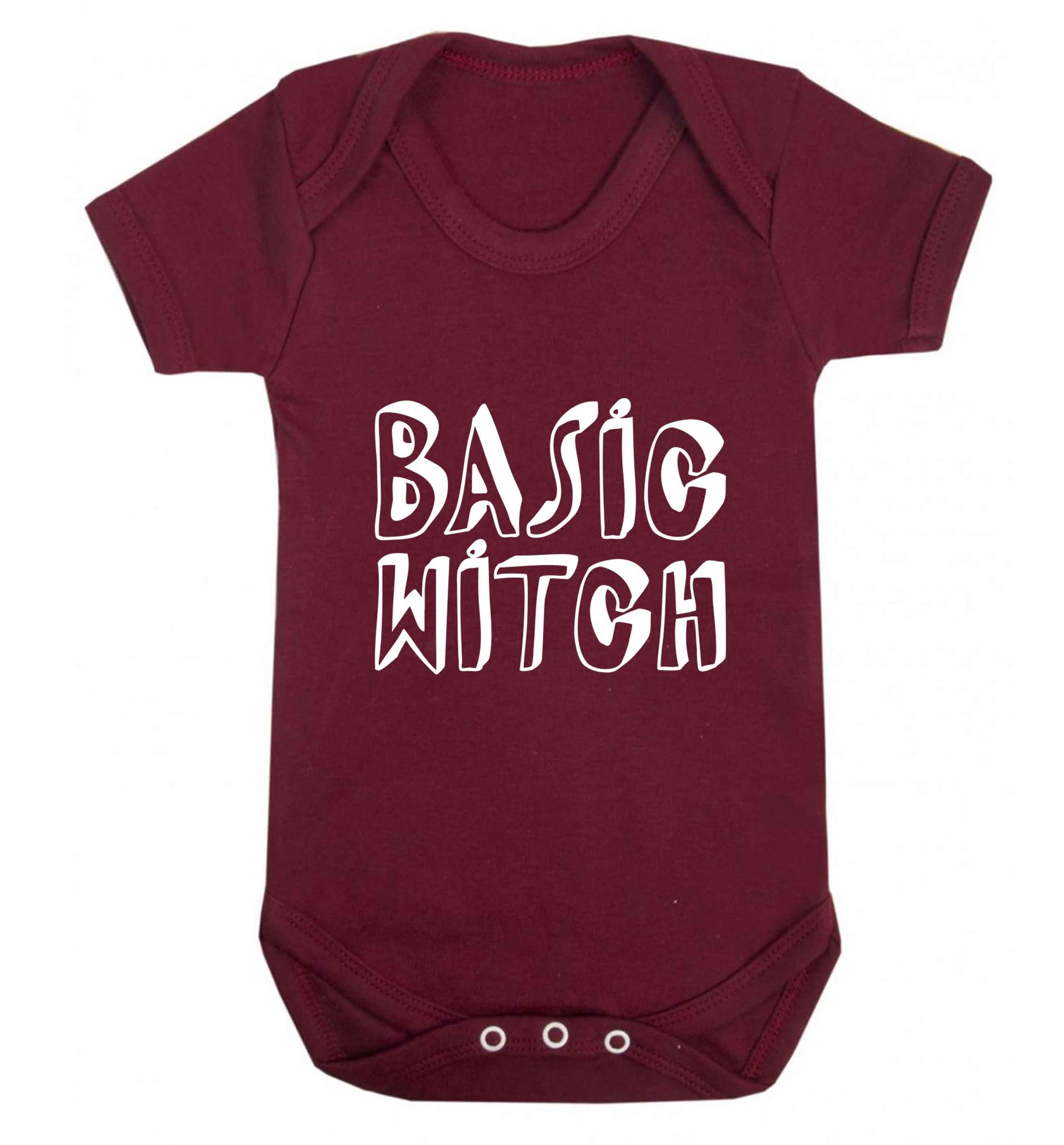 Basic witch baby vest maroon 18-24 months