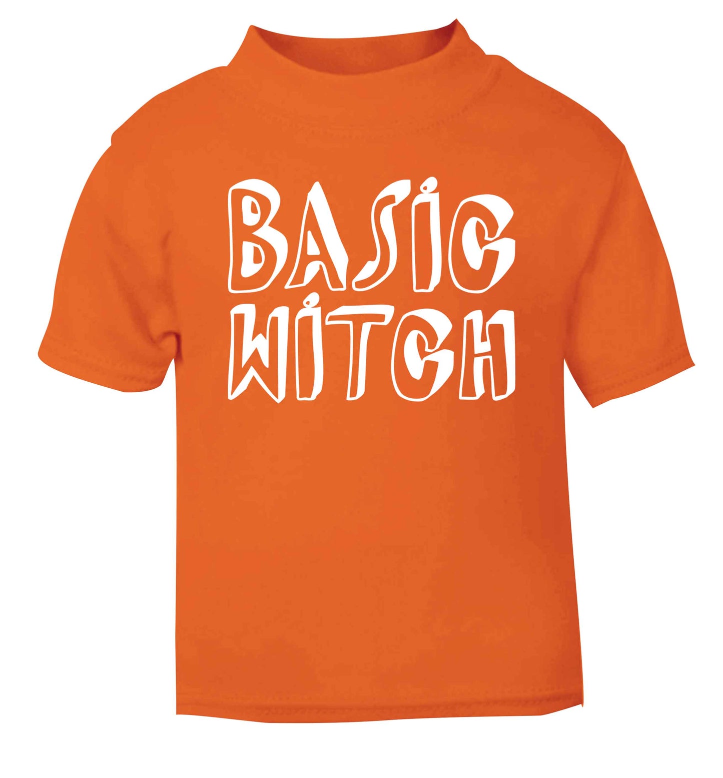 Basic witch orange baby toddler Tshirt 2 Years