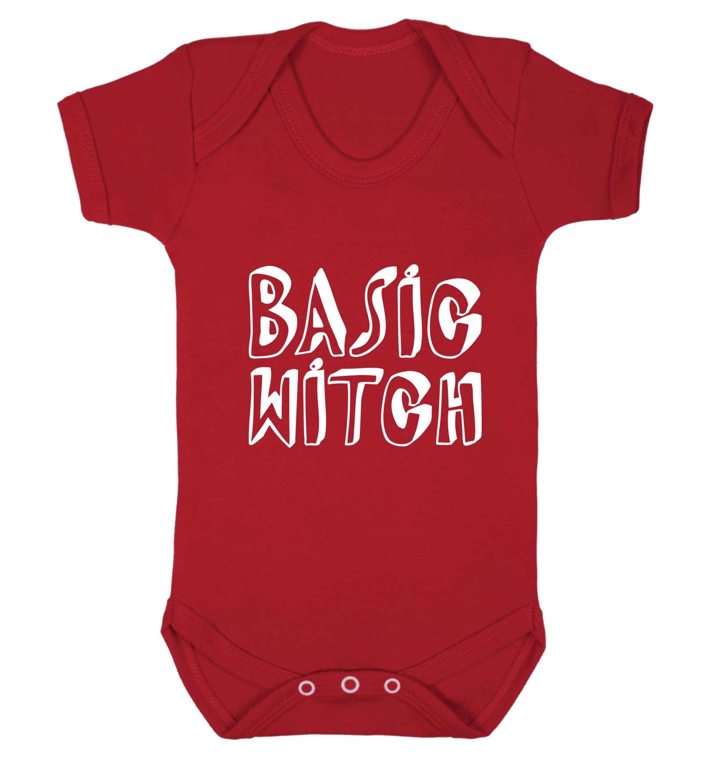 Basic witch baby vest red 18-24 months