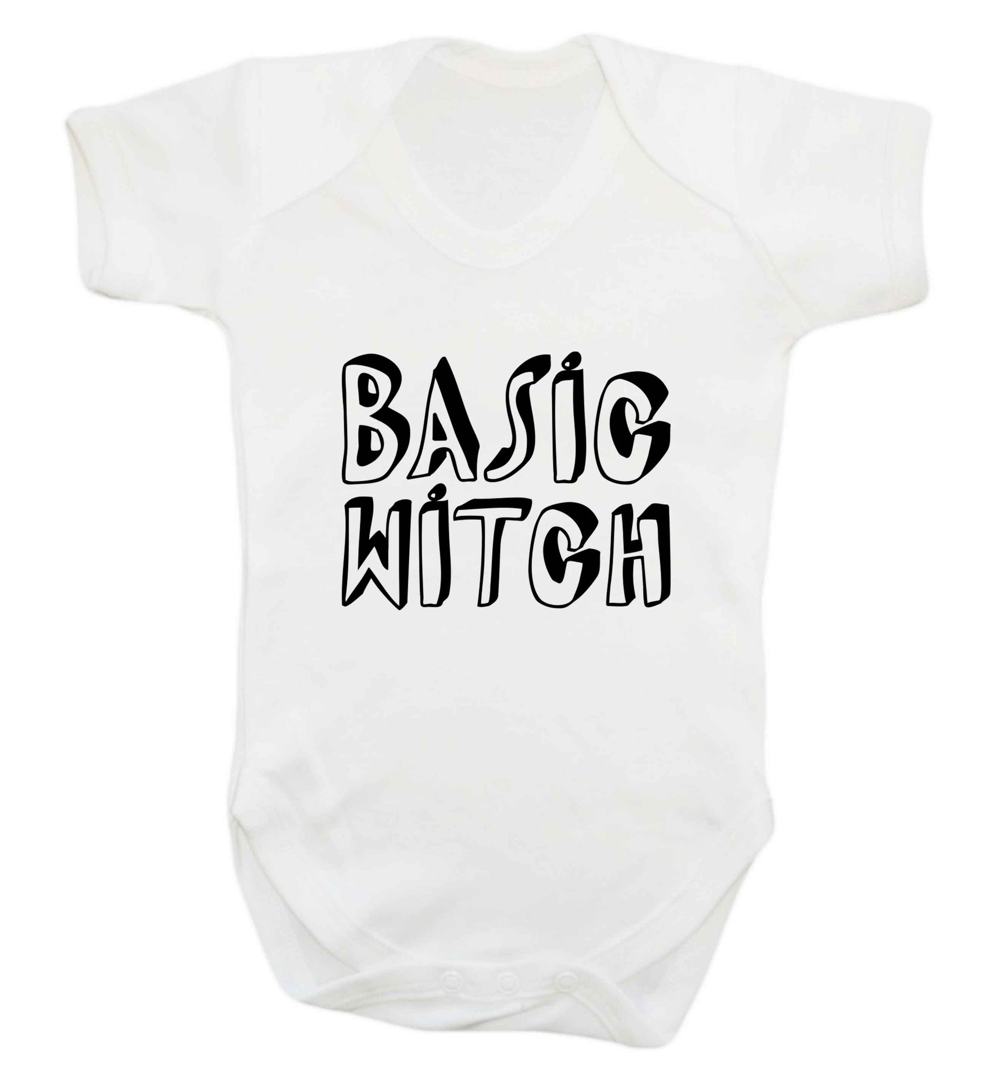 Basic witch baby vest white 18-24 months