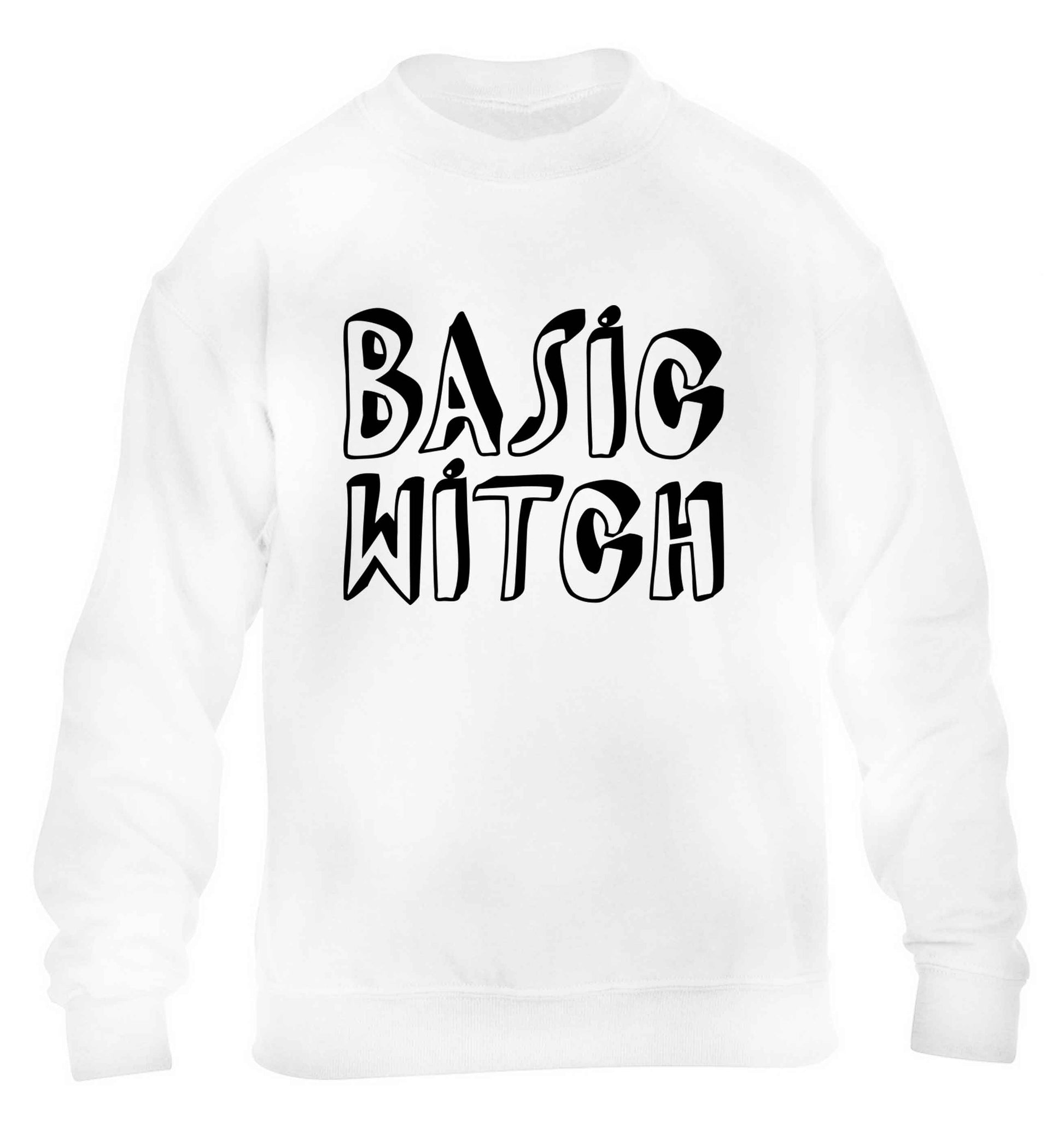 Basic witch children's white sweater 12-13 Years