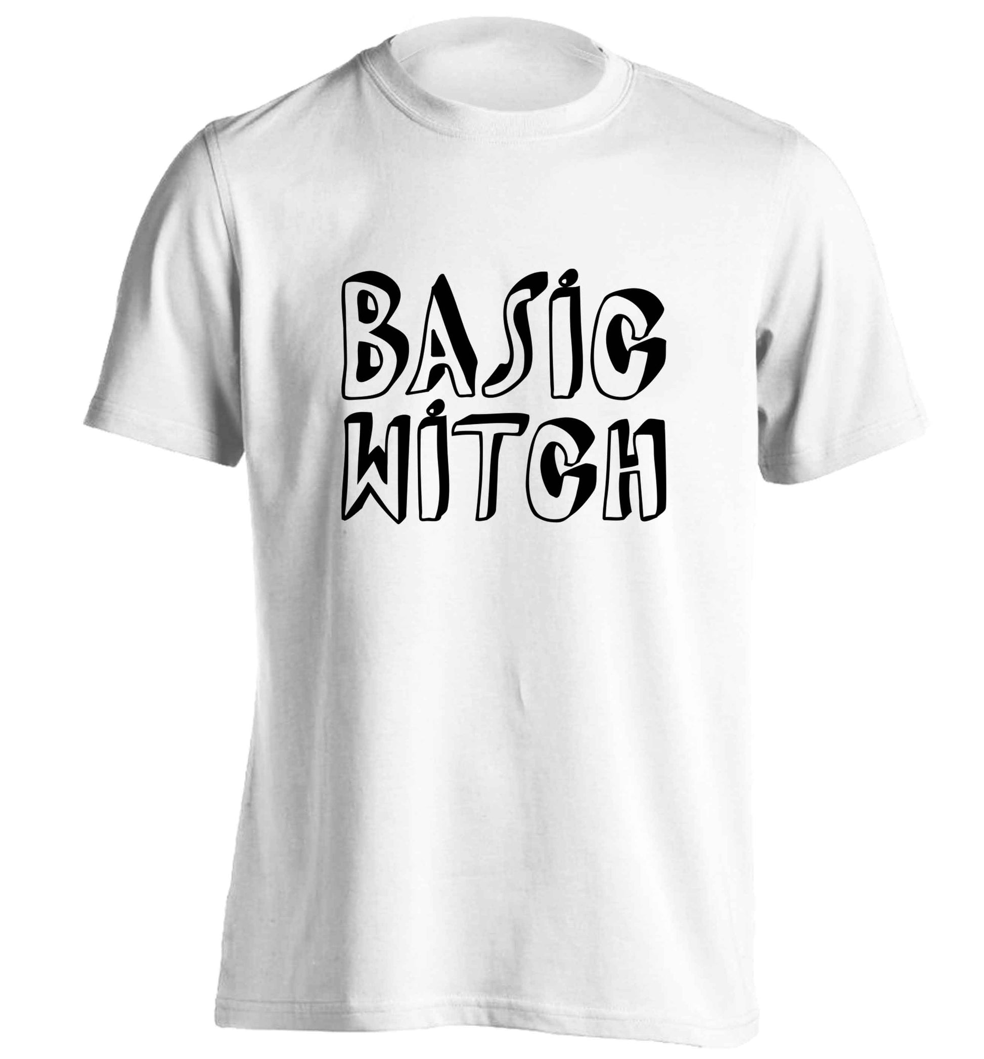 Basic witch adults unisex white Tshirt 2XL