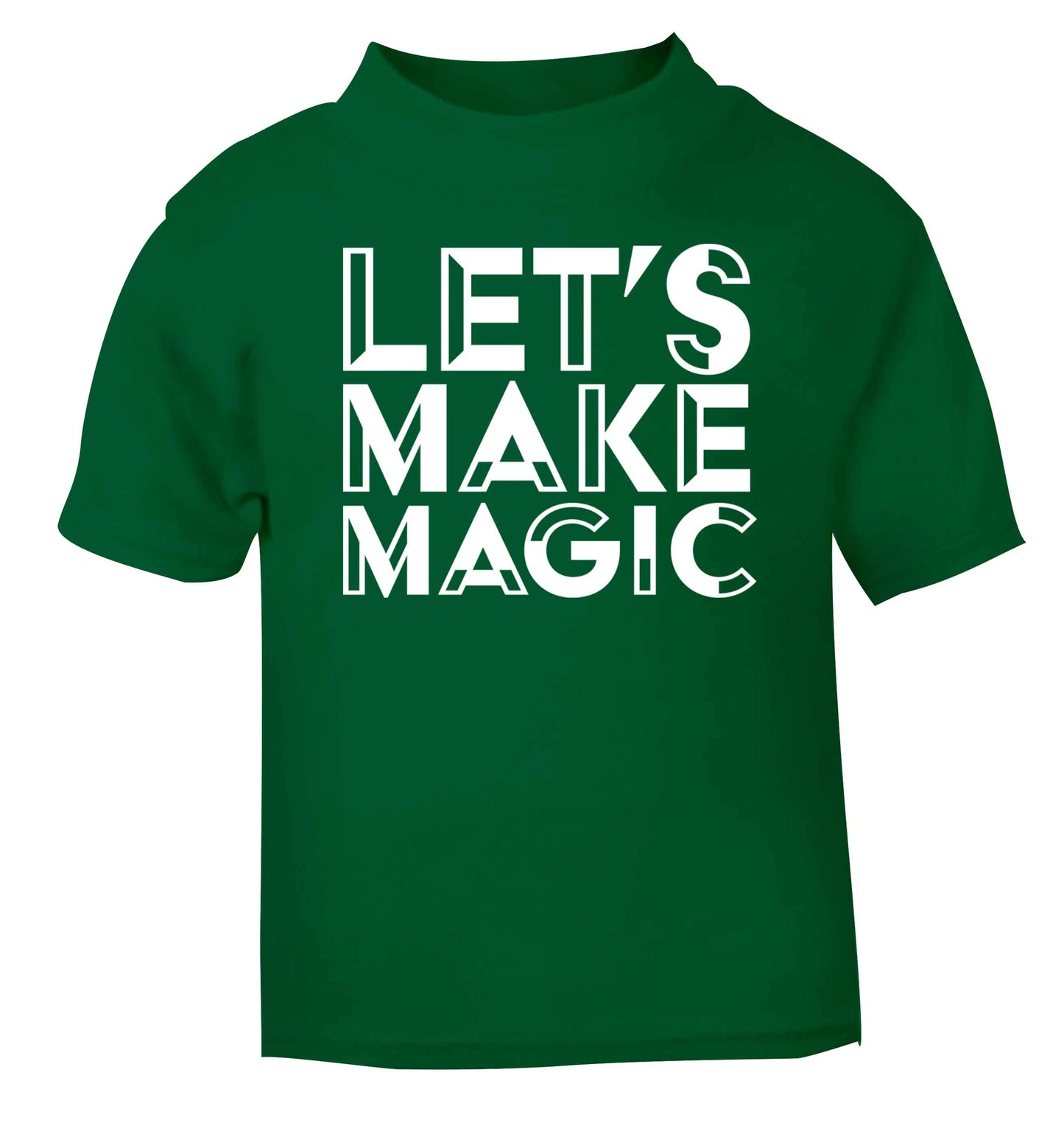 Let's make magic green baby toddler Tshirt 2 Years