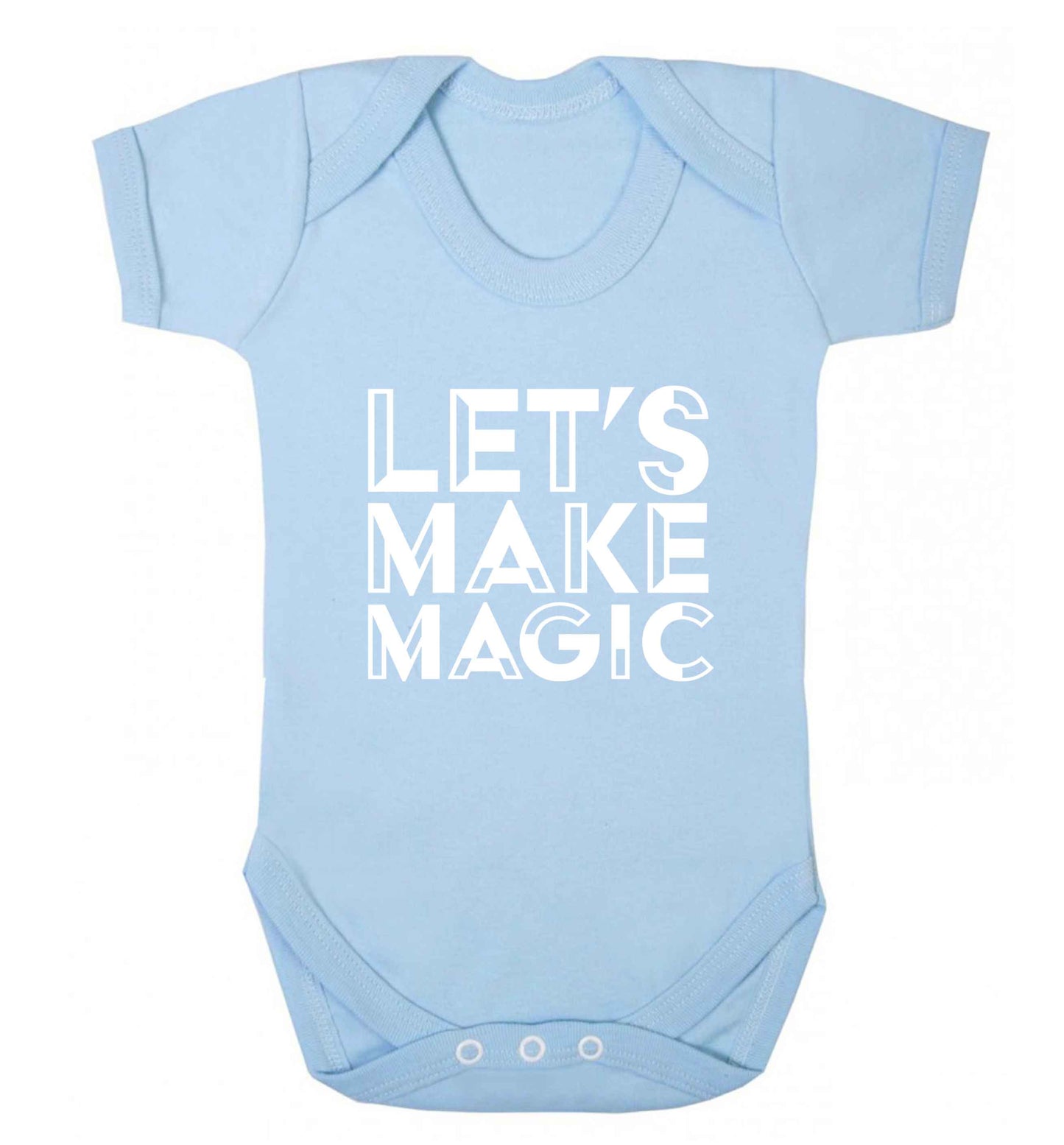 Let's make magic baby vest pale blue 18-24 months