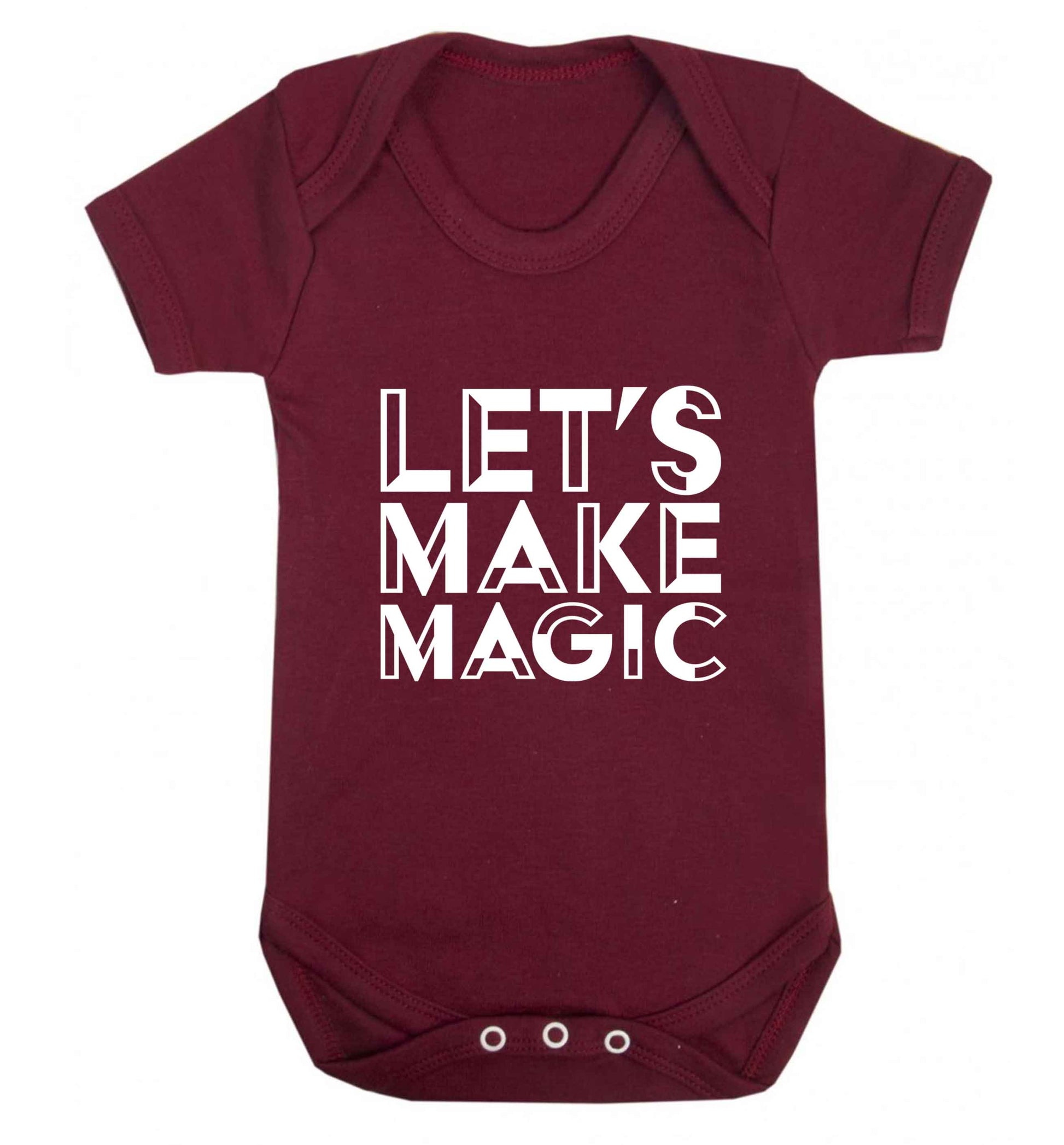 Let's make magic baby vest maroon 18-24 months