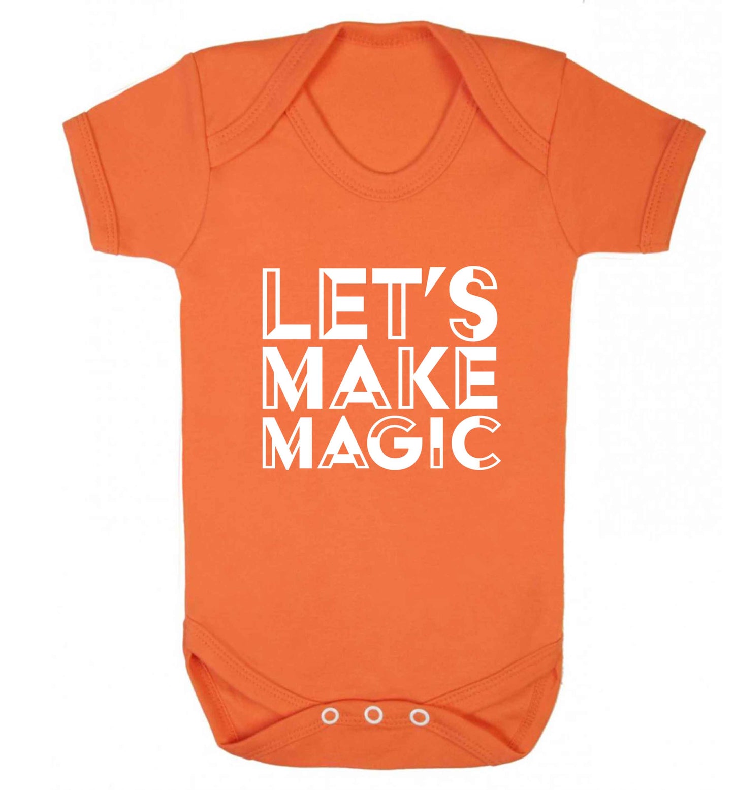 Let's make magic baby vest orange 18-24 months