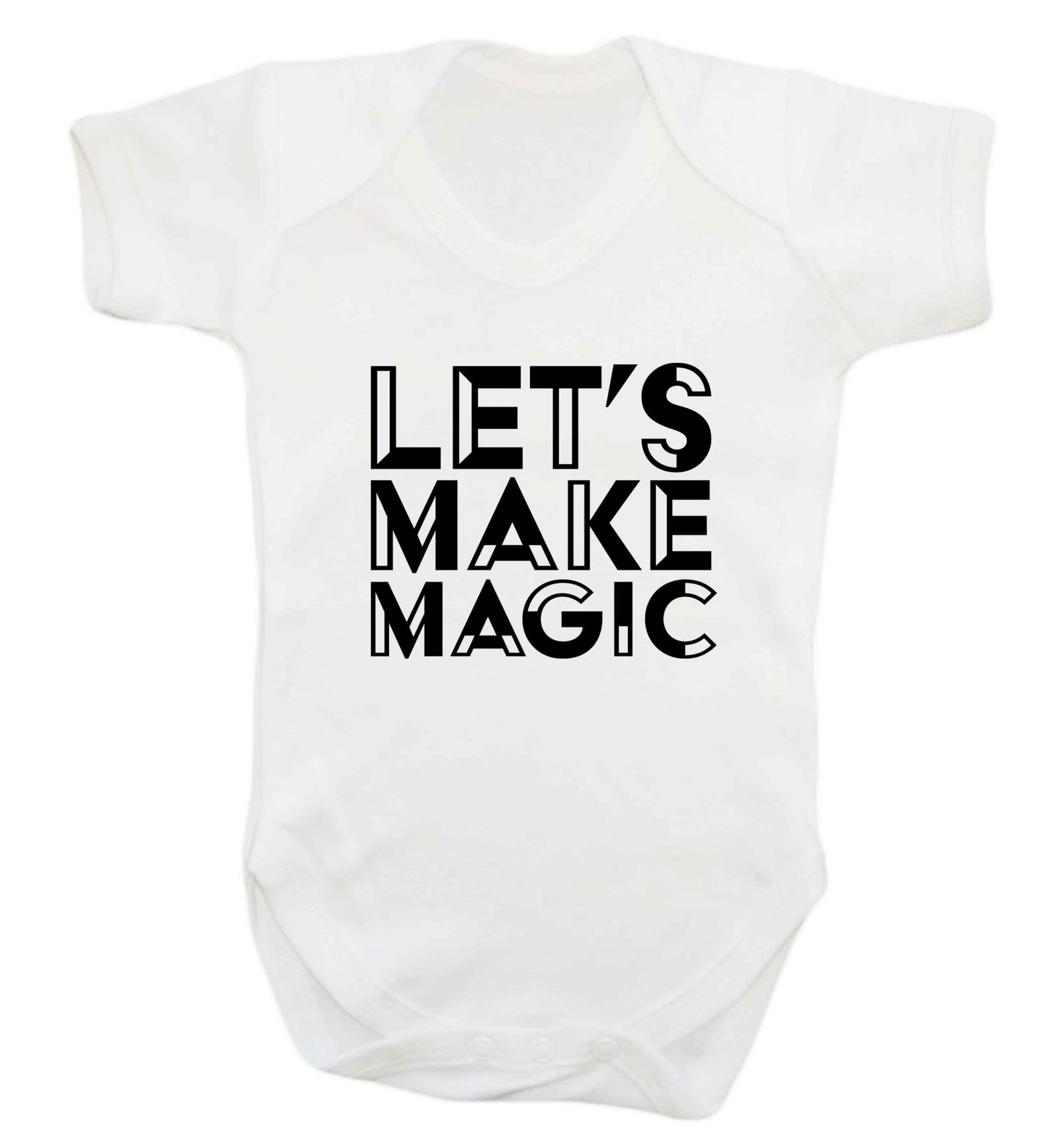 Let's make magic baby vest white 18-24 months