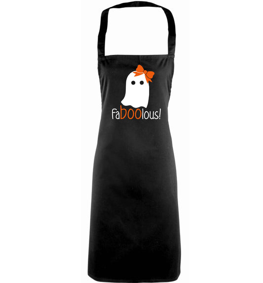 Faboolous ghost adults black apron