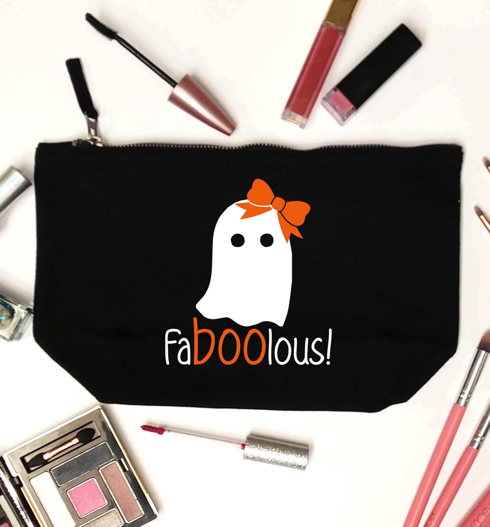Faboolous ghost black makeup bag