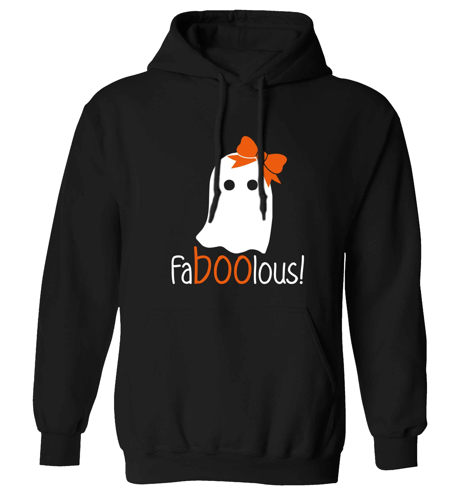 Faboolous ghost adults unisex black hoodie 2XL