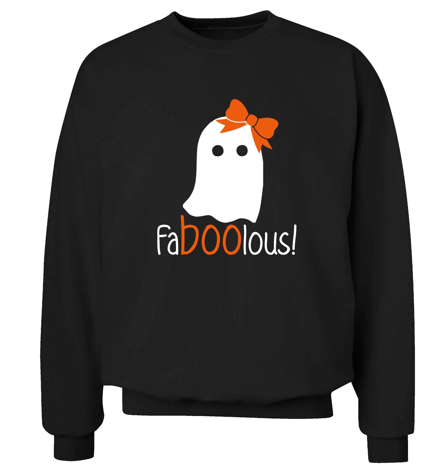 Faboolous ghost adult's unisex black sweater 2XL