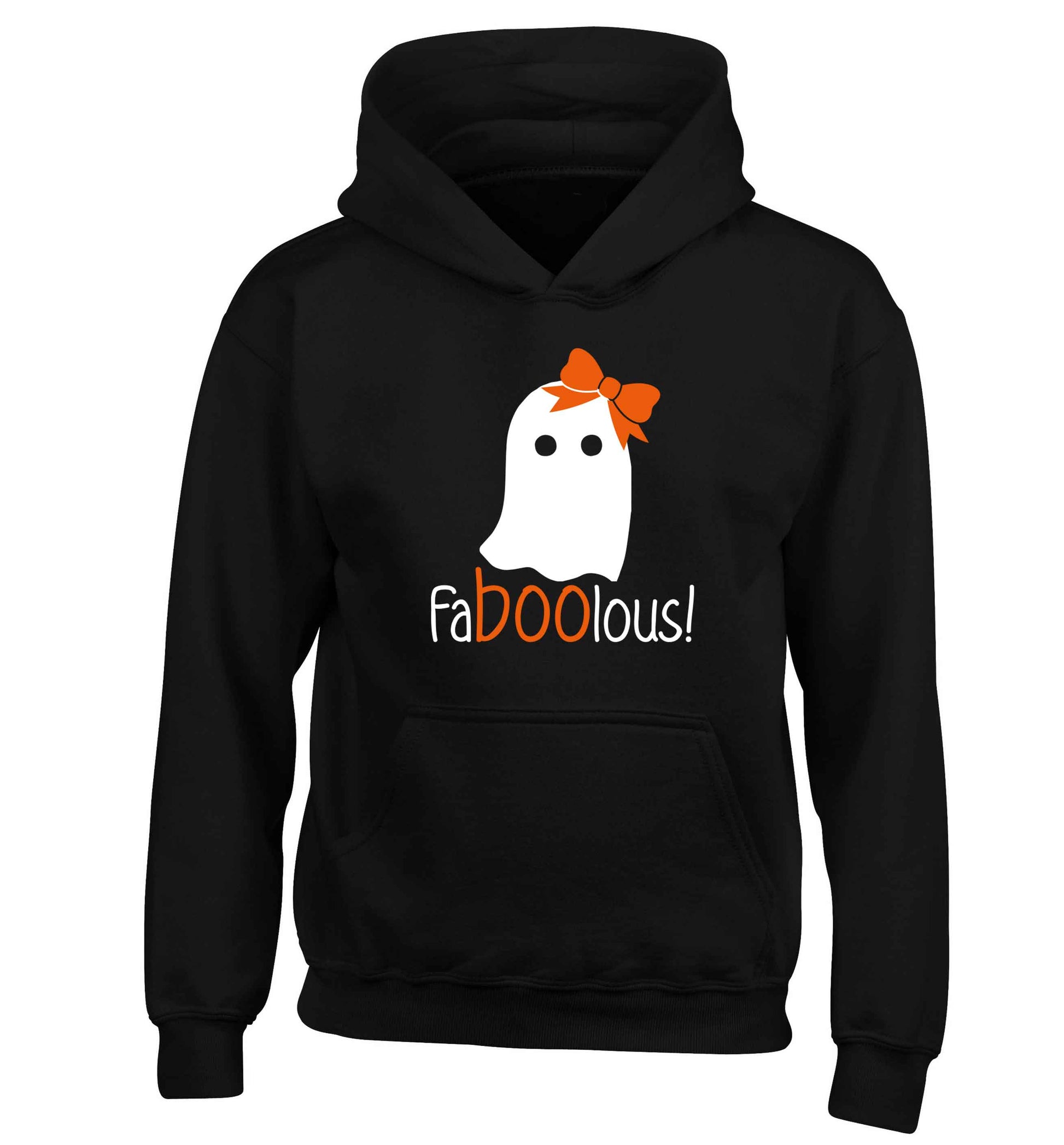 Faboolous ghost children's black hoodie 12-13 Years