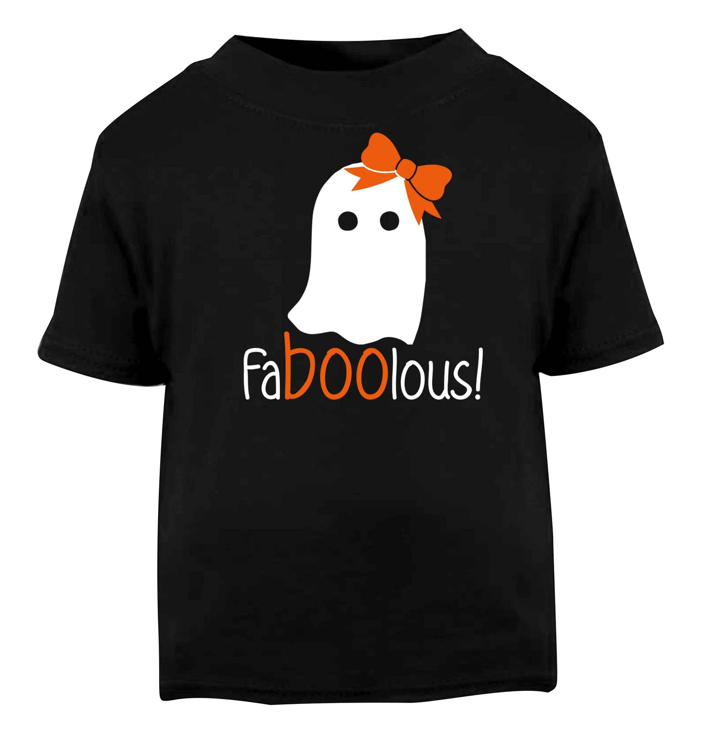 Faboolous ghost Black baby toddler Tshirt 2 years