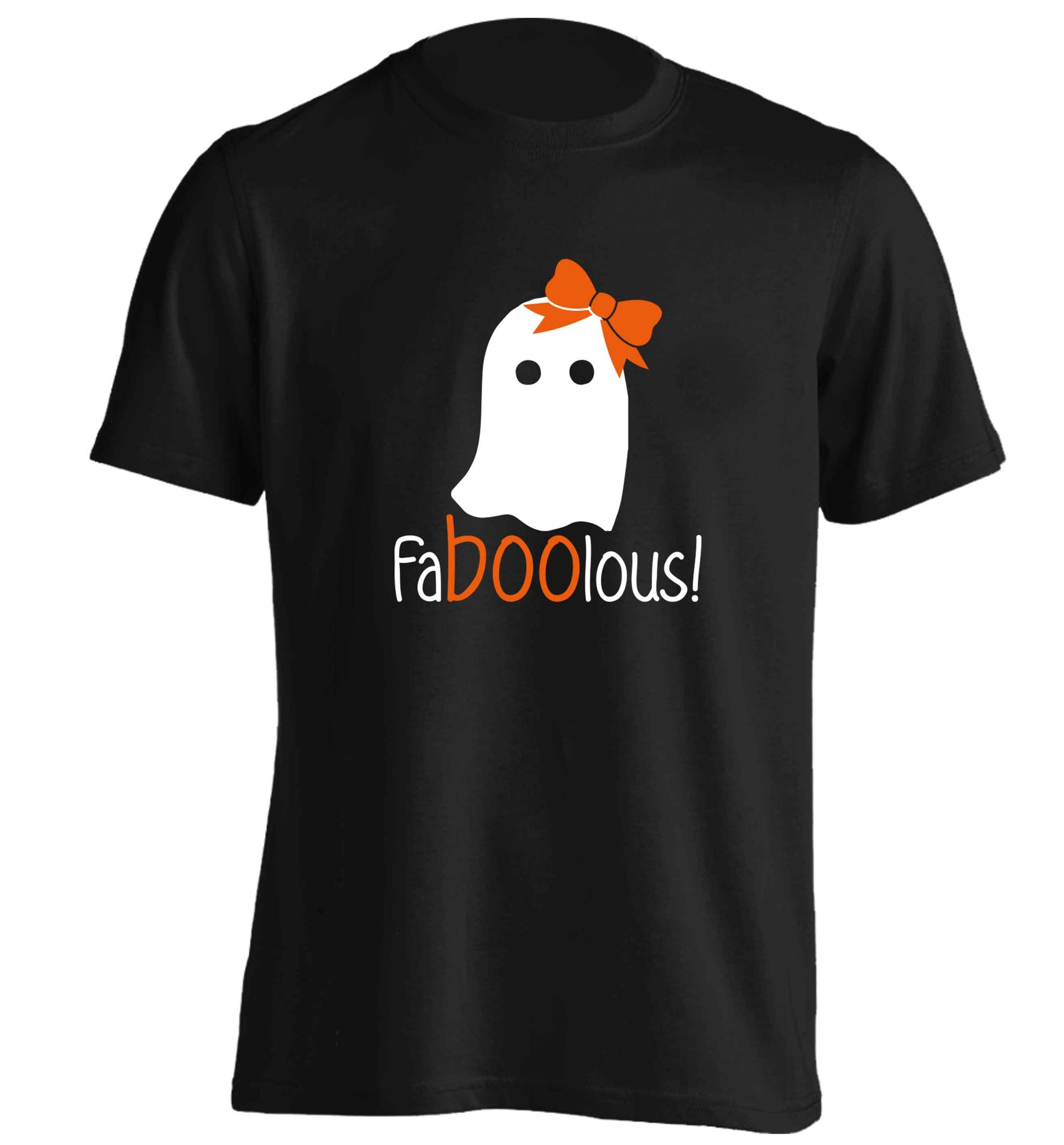 Faboolous ghost adults unisex black Tshirt 2XL