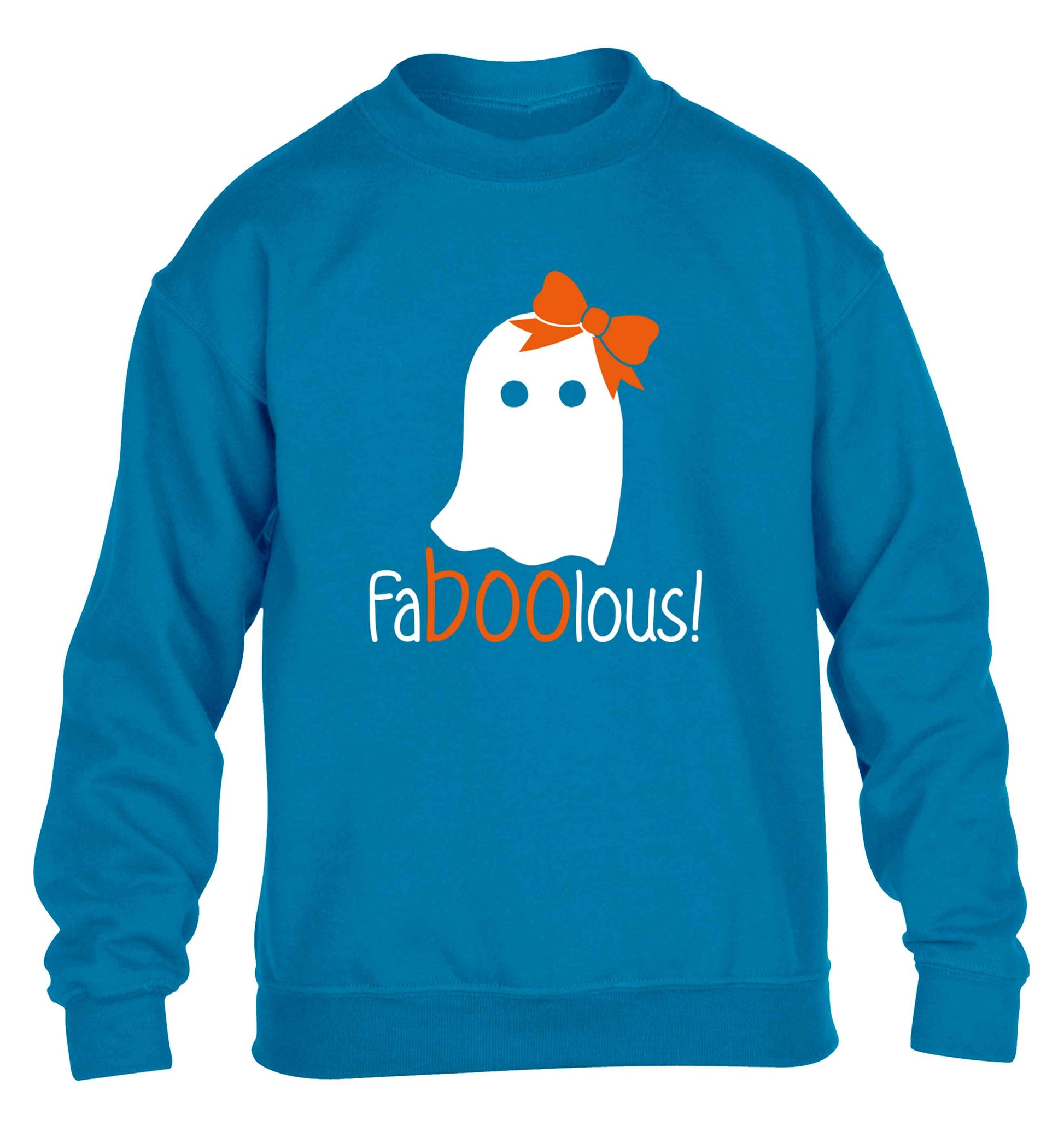 Faboolous ghost children's blue sweater 12-13 Years